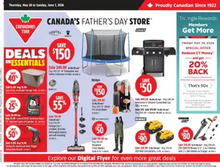 Preview of leaflet Canadian Tire weekly flyer from shop Canadian Tire is valid from May 28, 2026