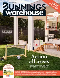 Preview of catalogue Bunnings Catalogue from shop Bunnings Warehouse valid 01/08/2026