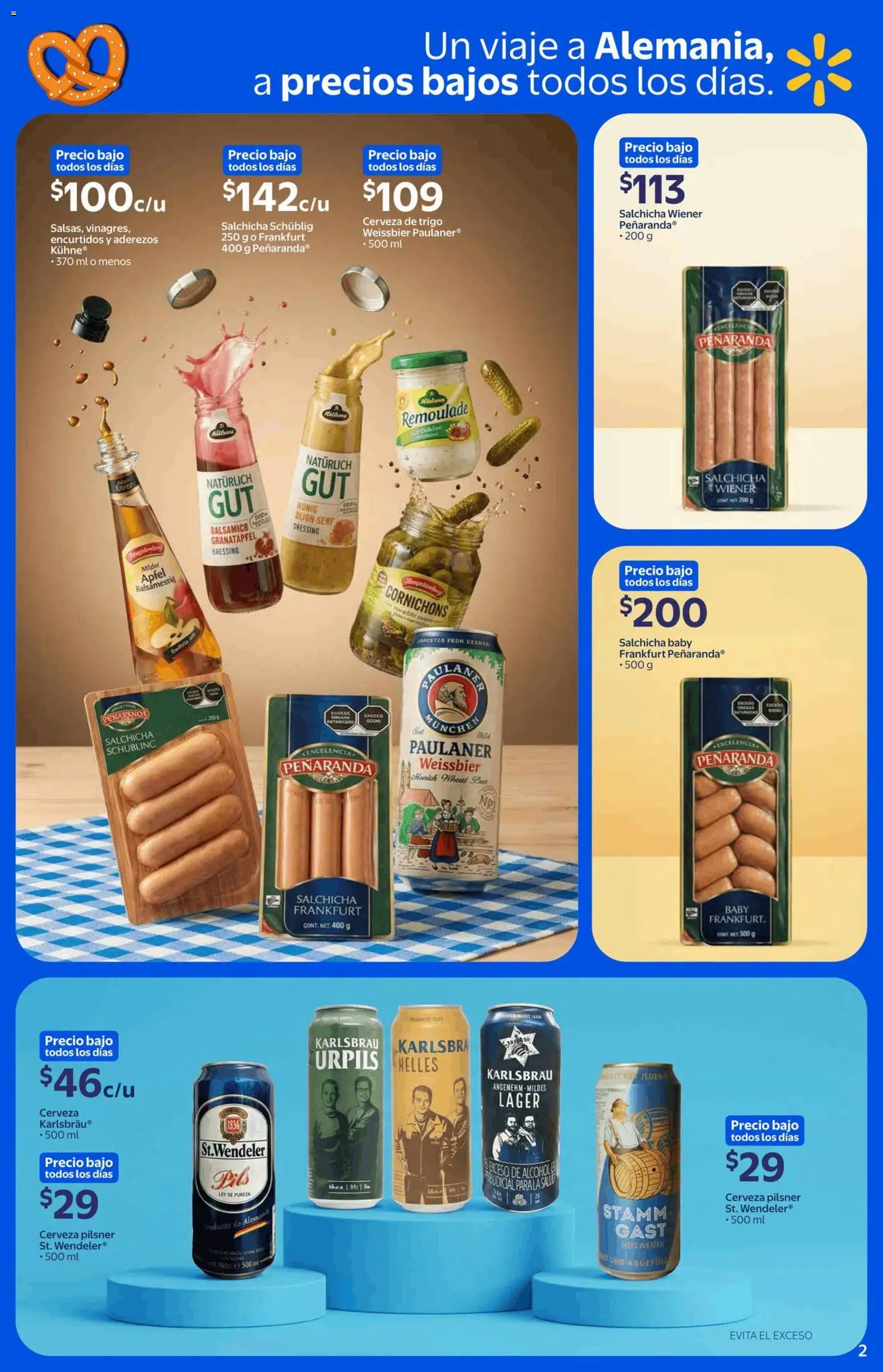 Vista previa las ofertas de la tienda Walmart Express - Walmart Express folleto El poder de la tradición alemana en tu mesa desde el 18/09/2026 - Cerveza, Alcohol, Salchicha