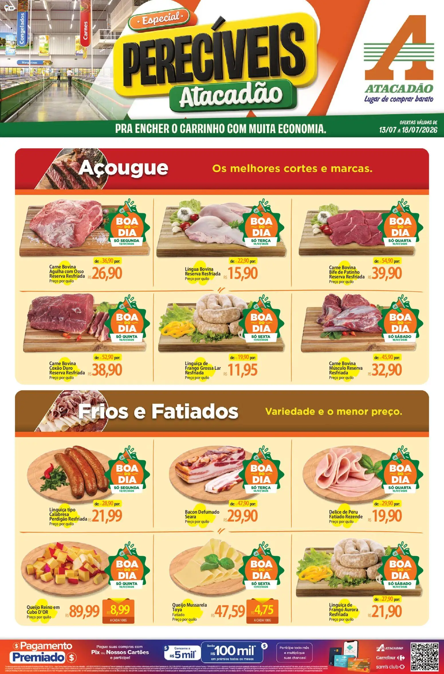 Pré-Visualização do folheto "Atacadão ofertas - RR" da loja Atacadão válido a partir de 13/07/2026