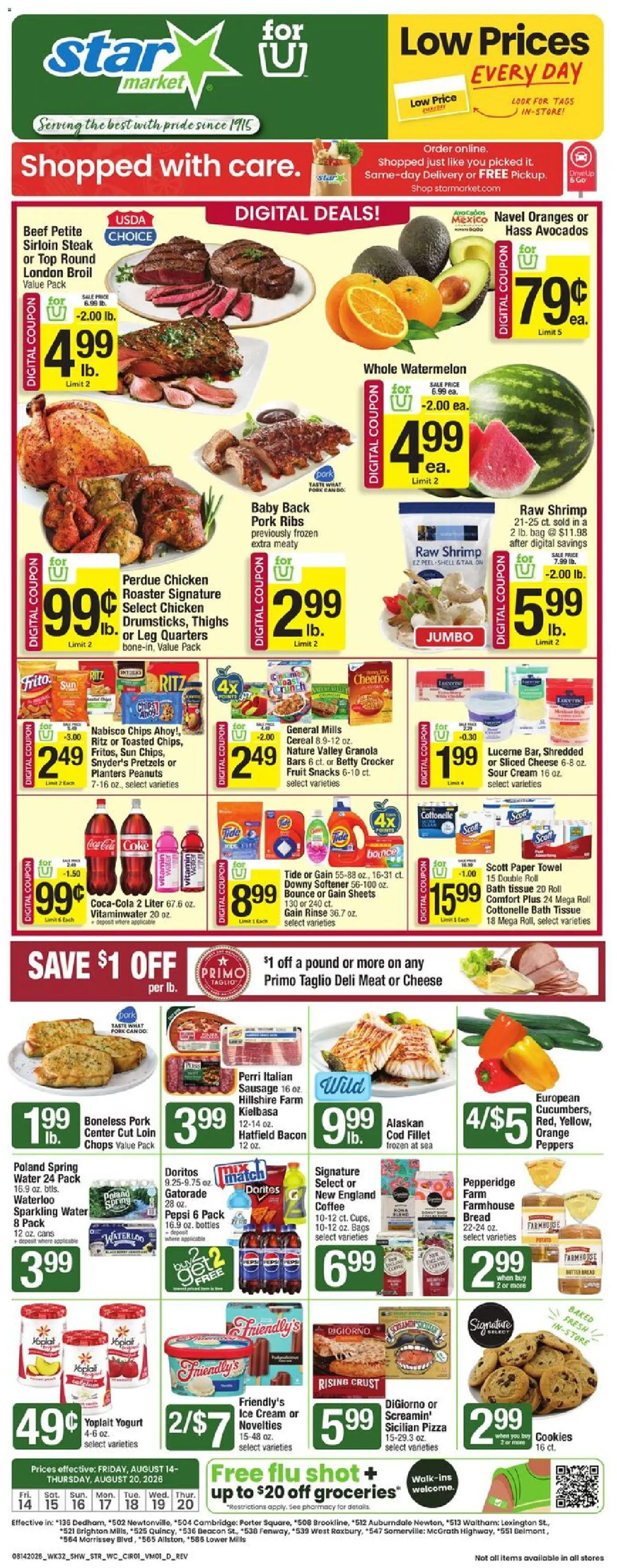 Ad Preview of Star Market Star Market Weekly Ad from 08/14/2026