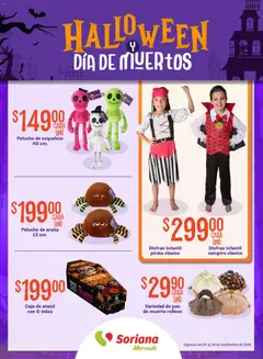 Vista previa las ofertas de la tienda Soriana - Soriana Halloween y Día de muertos Mercado Nacional desde el 08/09/2026 