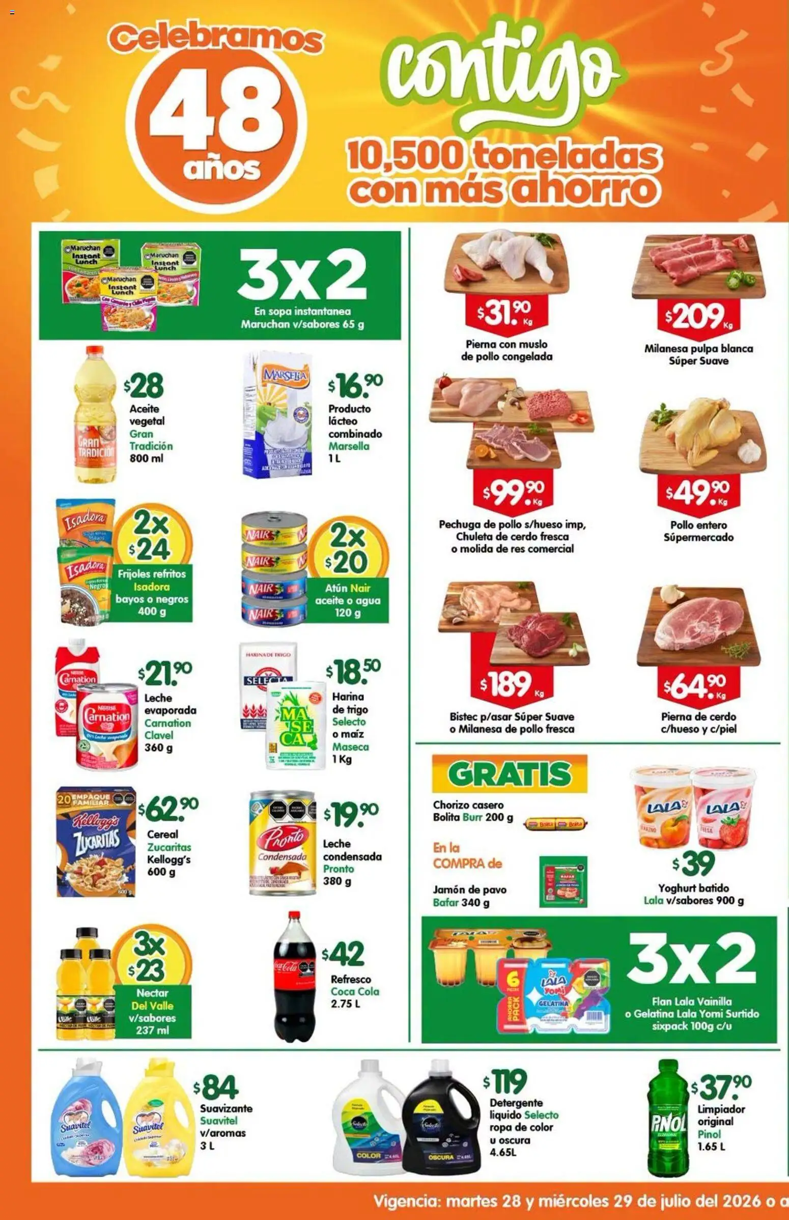 Vista previa las ofertas de la tienda Arteli - Arteli folleto Express desde el 28/07/2026 - Maíz, Leche condensada, Frijoles, Gelatina, Detergente, Milanesa, Res, Limpiador