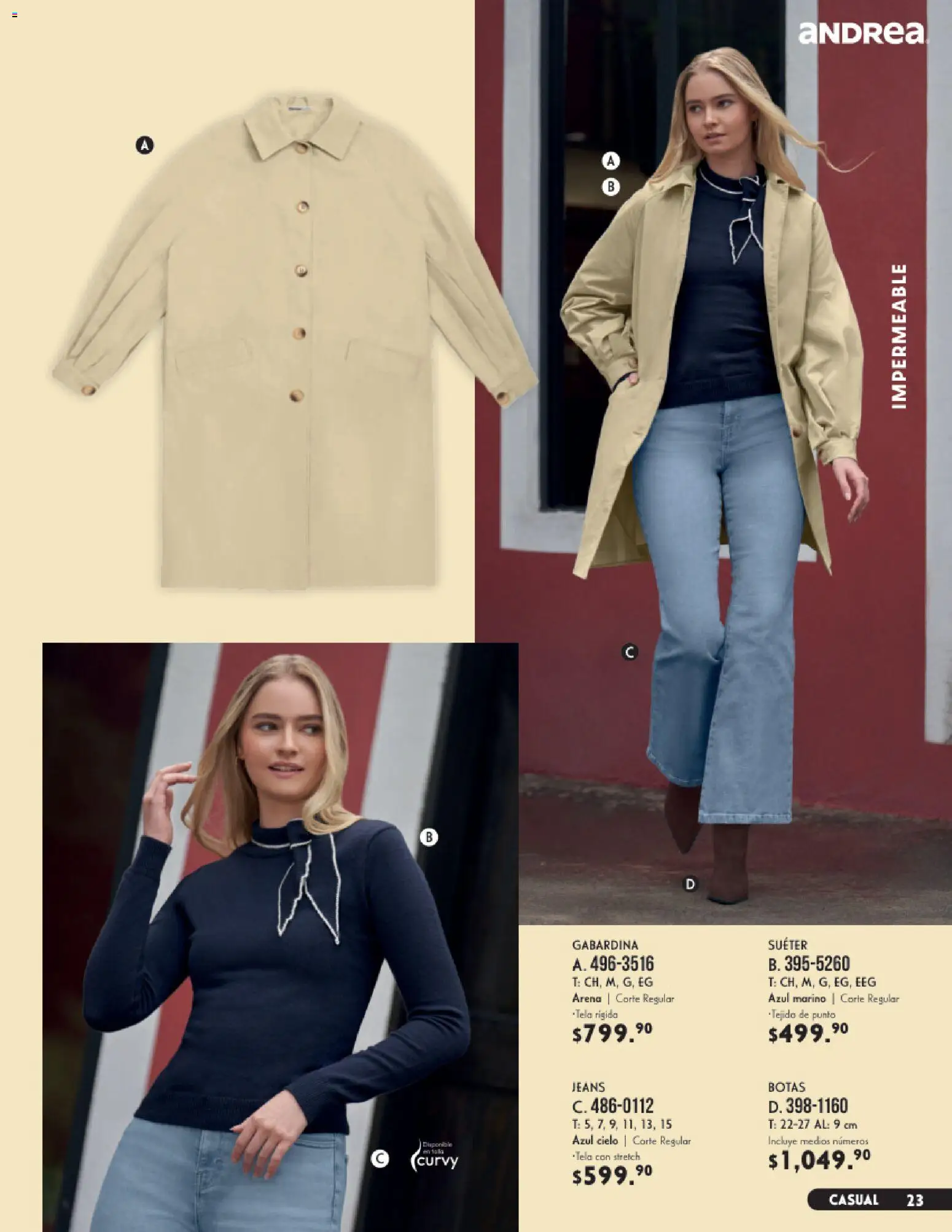 Vista previa las ofertas de la tienda Andrea - Andrea catálogo Vestir desde el 23/08/2026 