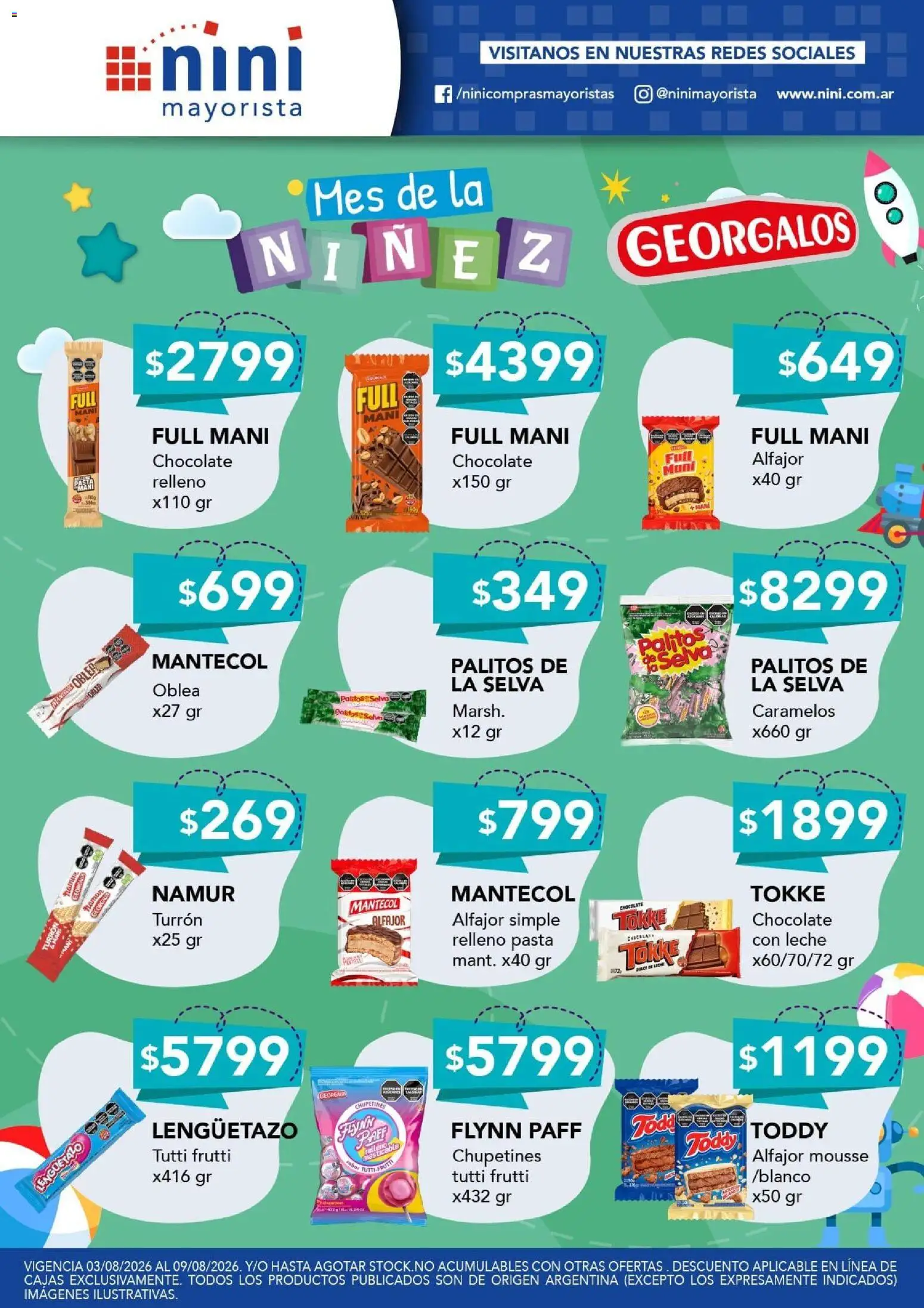 Vista previa del folleto de la tienda NINI Mayorista válido desde el 03/08/2026 