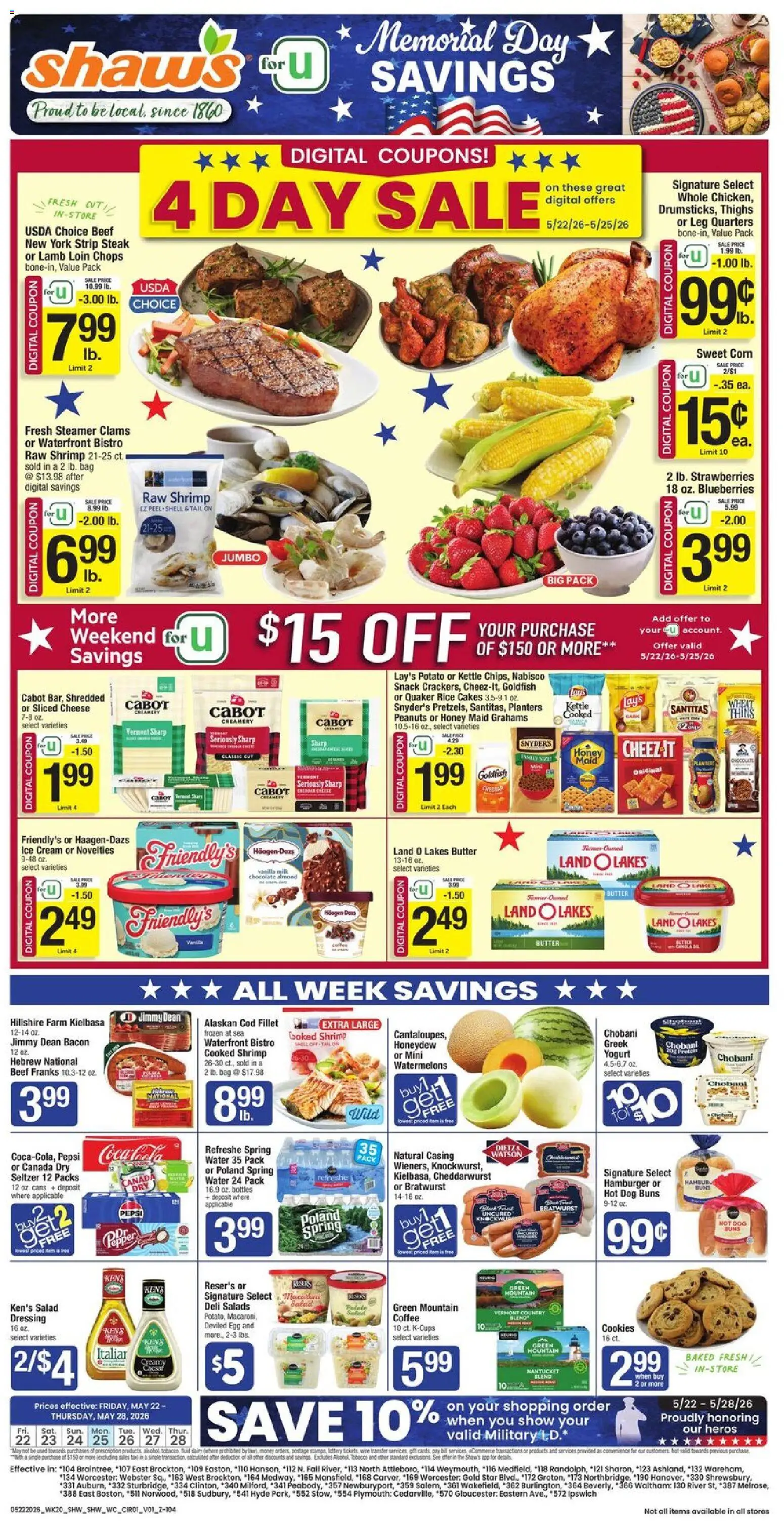 Ad Preview of Shaw's Shaw's Weekly Ad from 05/22/2026