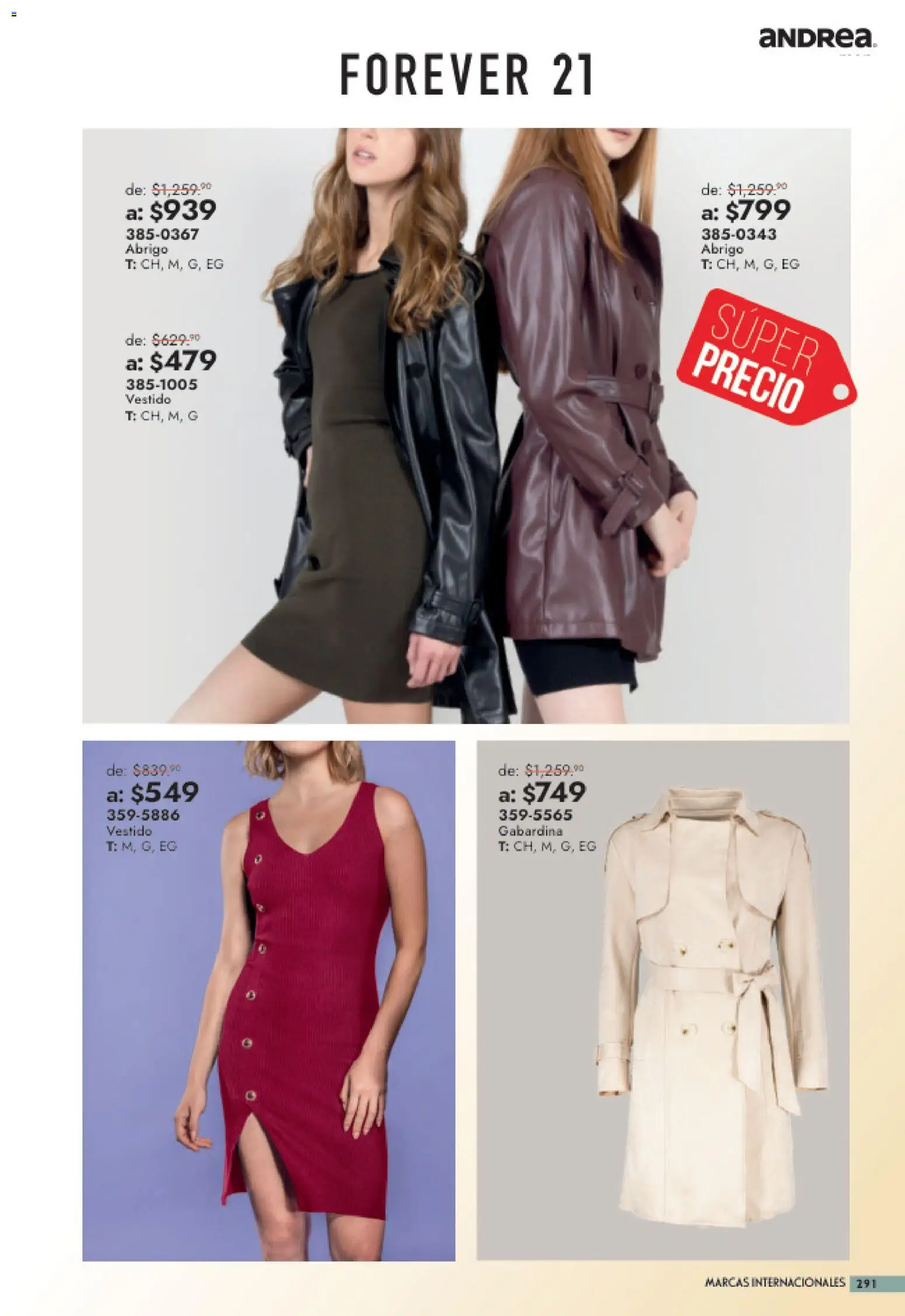 Vista previa las ofertas de la tienda Andrea - Andrea catálogo Outlet desde el 26/07/2026 