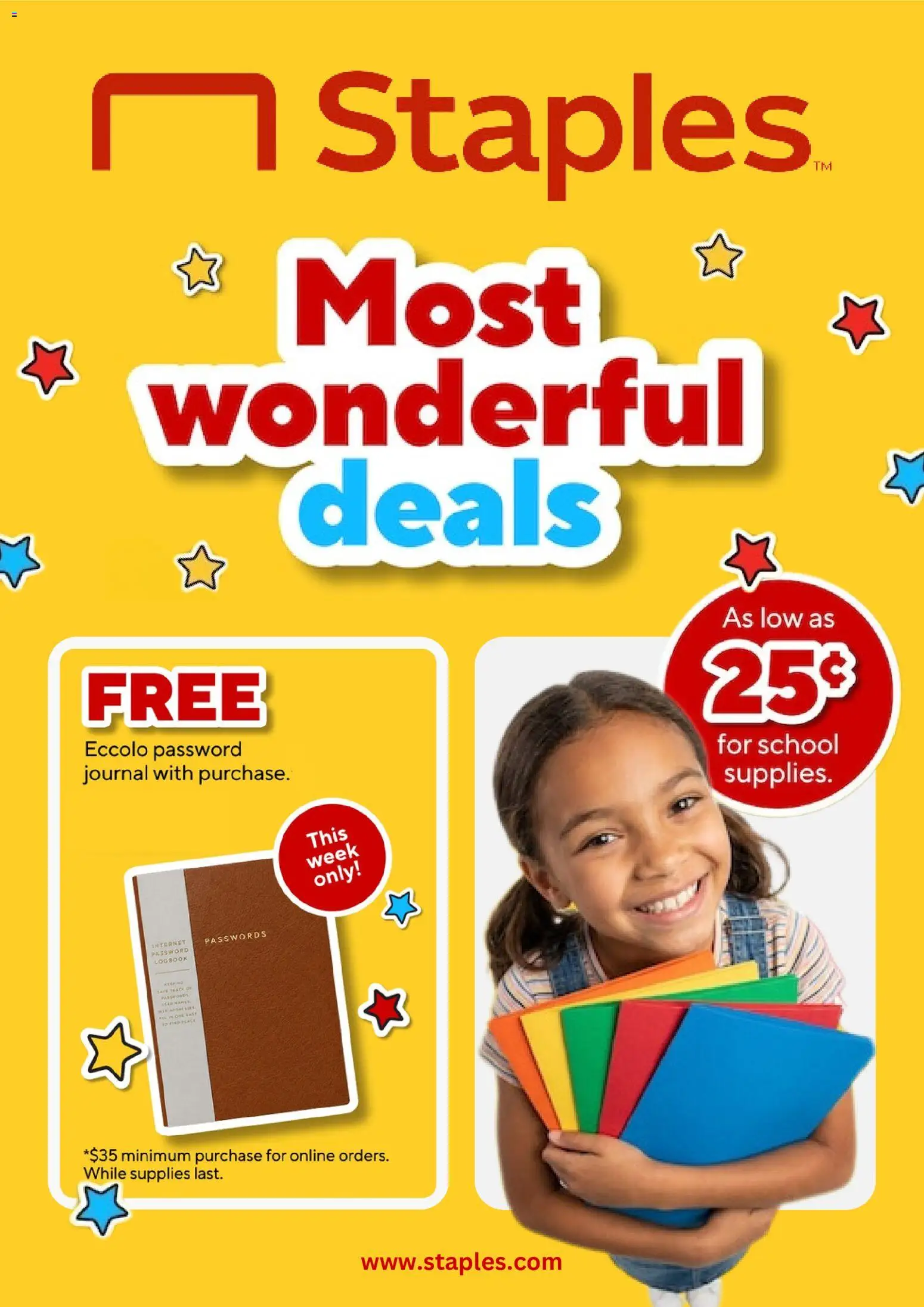 Ad Preview of Staples Staples Weekly Ad from 08/02/2026