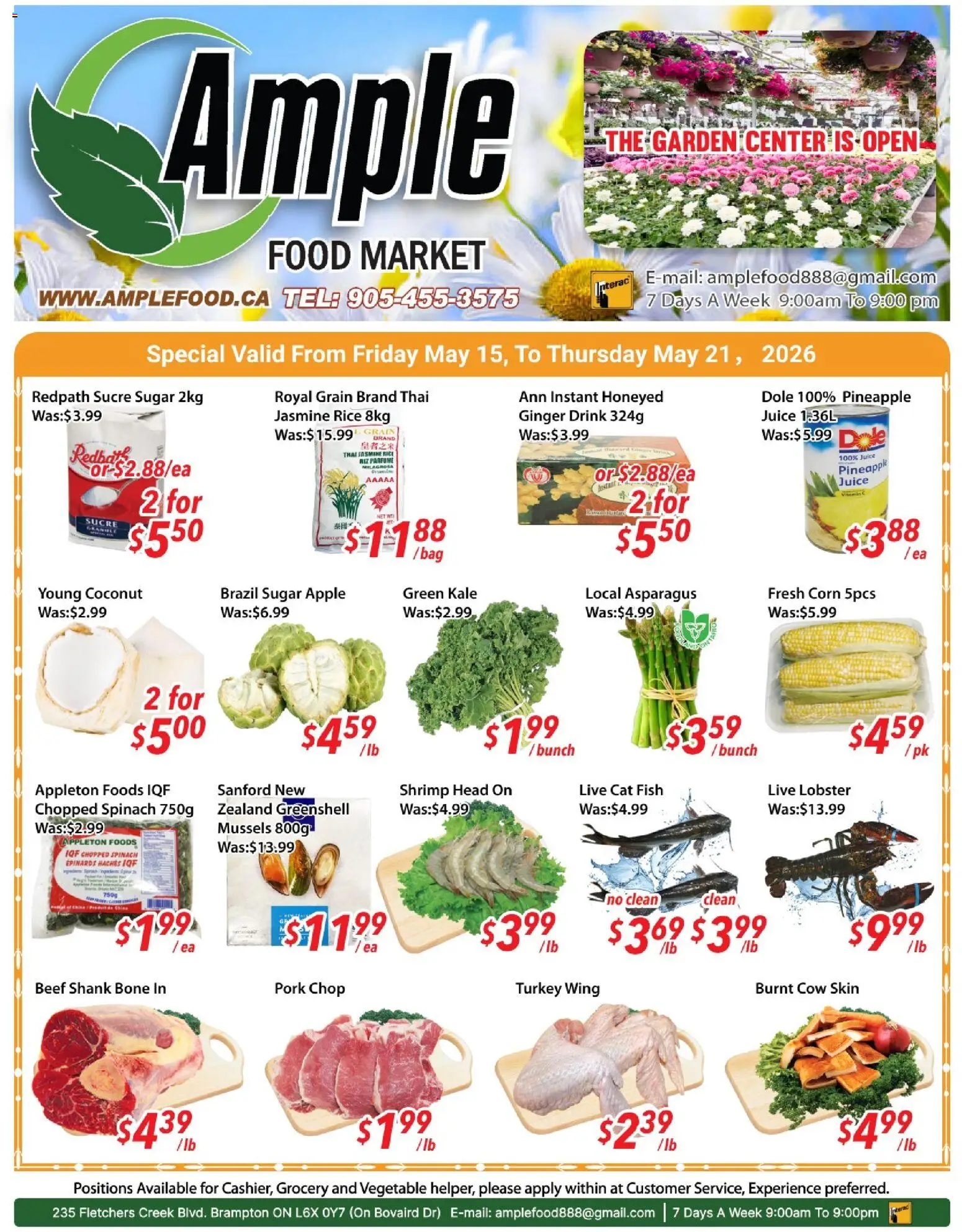Preview of leaflet Ample Food Market weekly flyer Brampton from shop Ample Food Market is valid from May 15, 2026