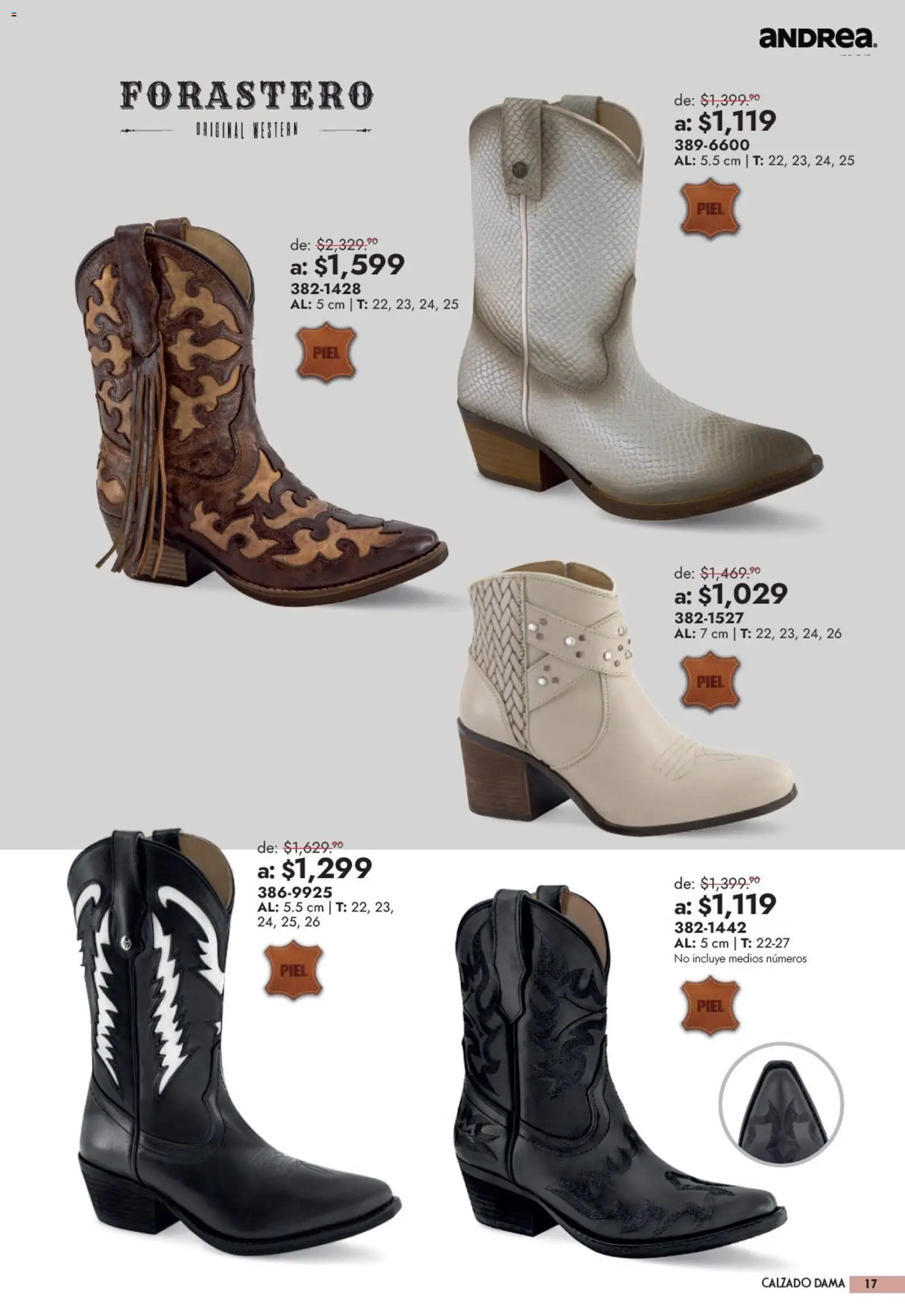 Vista previa las ofertas de la tienda Andrea - Andrea catálogo Outlet desde el 13/09/2026 