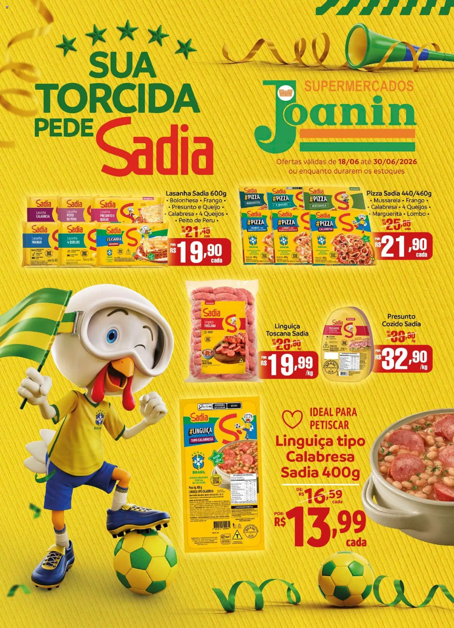 Pré-Visualização do folheto "Supermercados Joanin ofertas BRF" da loja Supermercados Joanin válido a partir de 18/06/2026