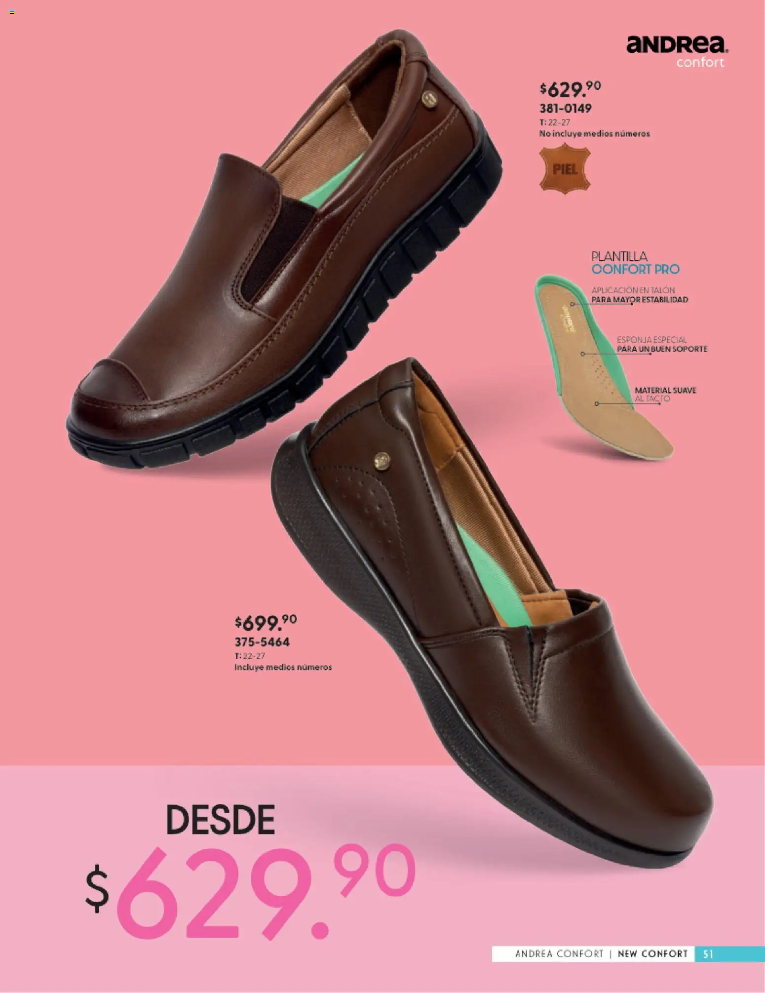 Vista previa las ofertas de la tienda Andrea - Andrea catálogo Calzado Confort desde el 24/05/2026 - Esponja