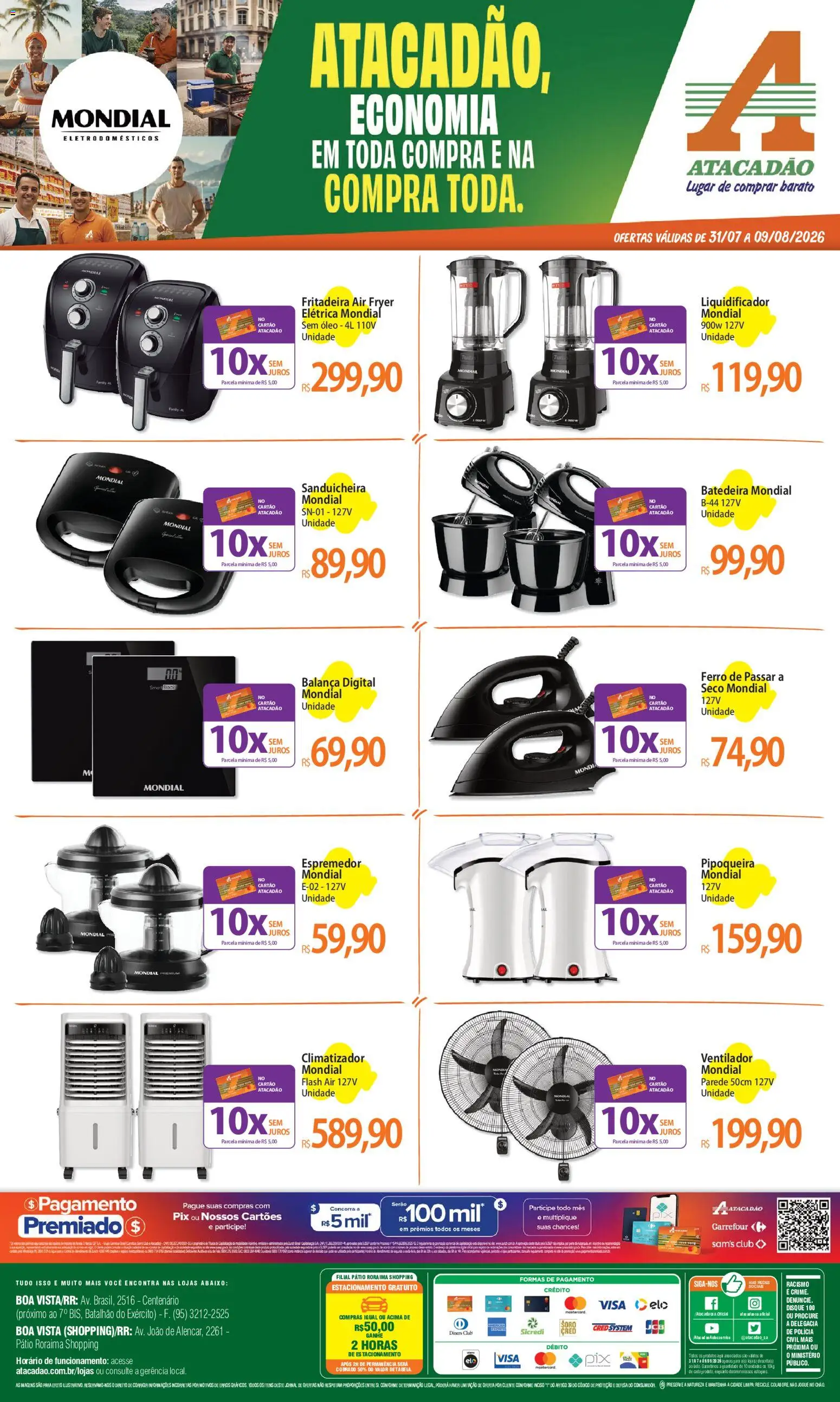 Pré-Visualização do folheto "Atacadão ofertas - RR" da loja Atacadão válido a partir de 31/07/2026