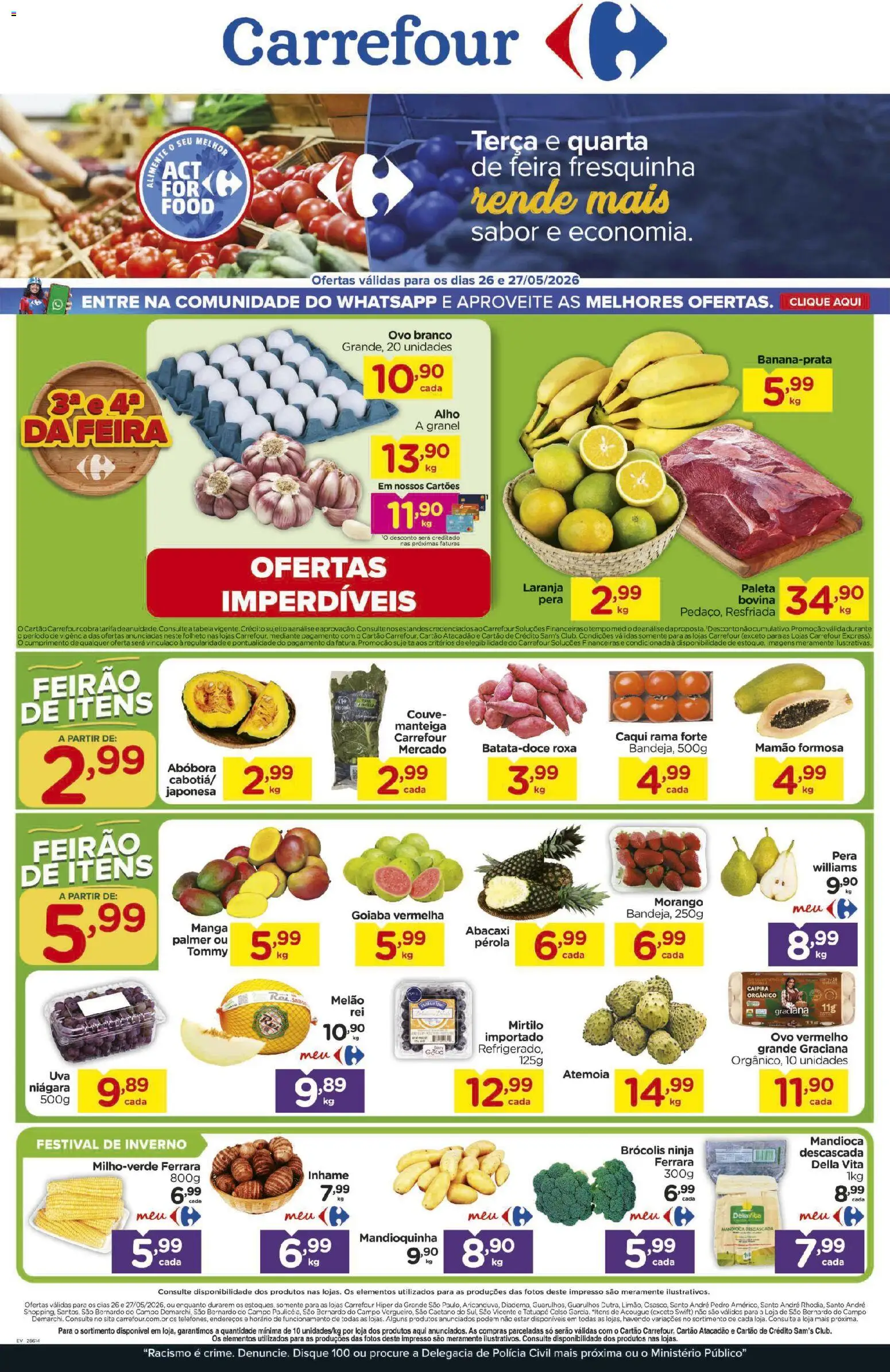 Pré-Visualização do folheto "Carrefour ofertas Feira" da loja Carrefour válido a partir de 26/05/2026