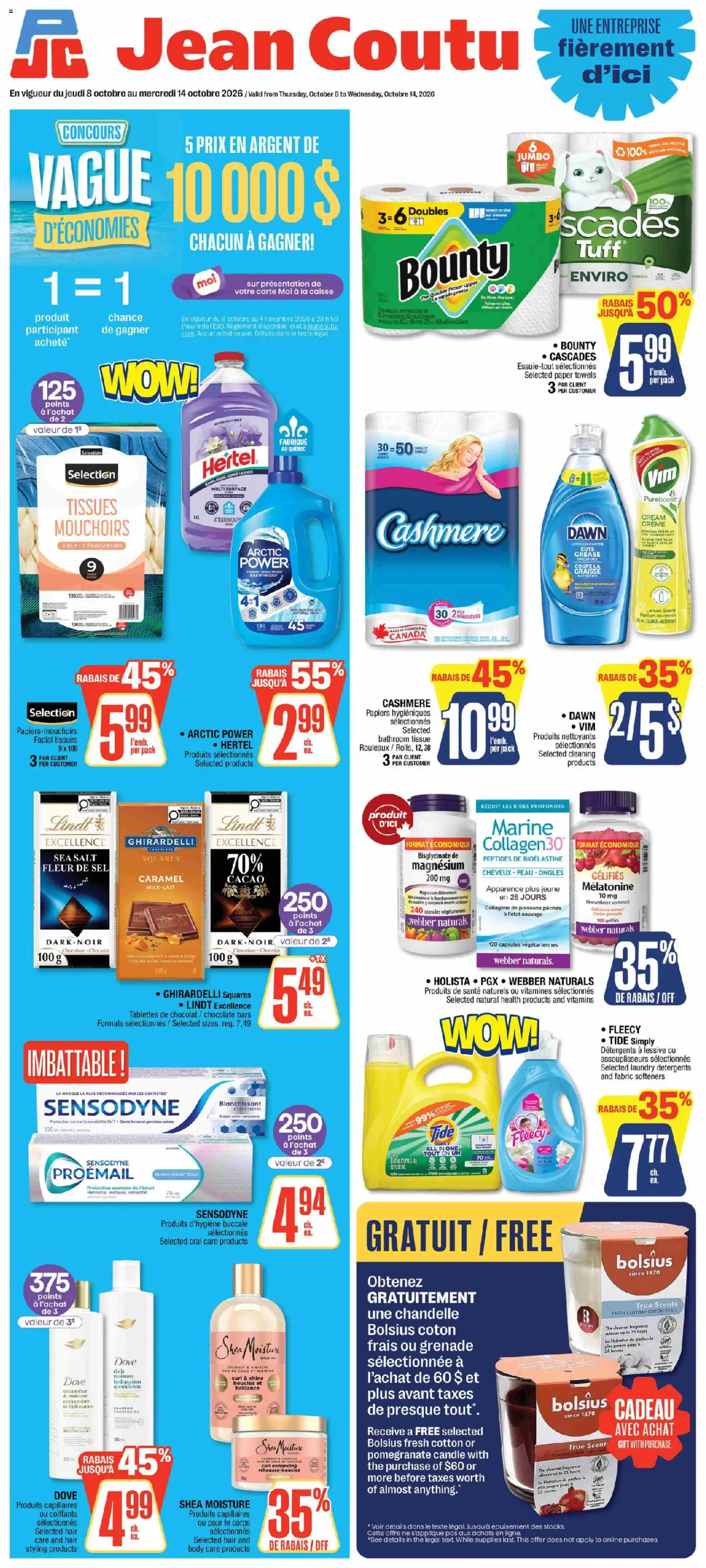 Preview of leaflet Jean Coutu circulaire from shop Jean Coutu is valid from Oct 08, 2026