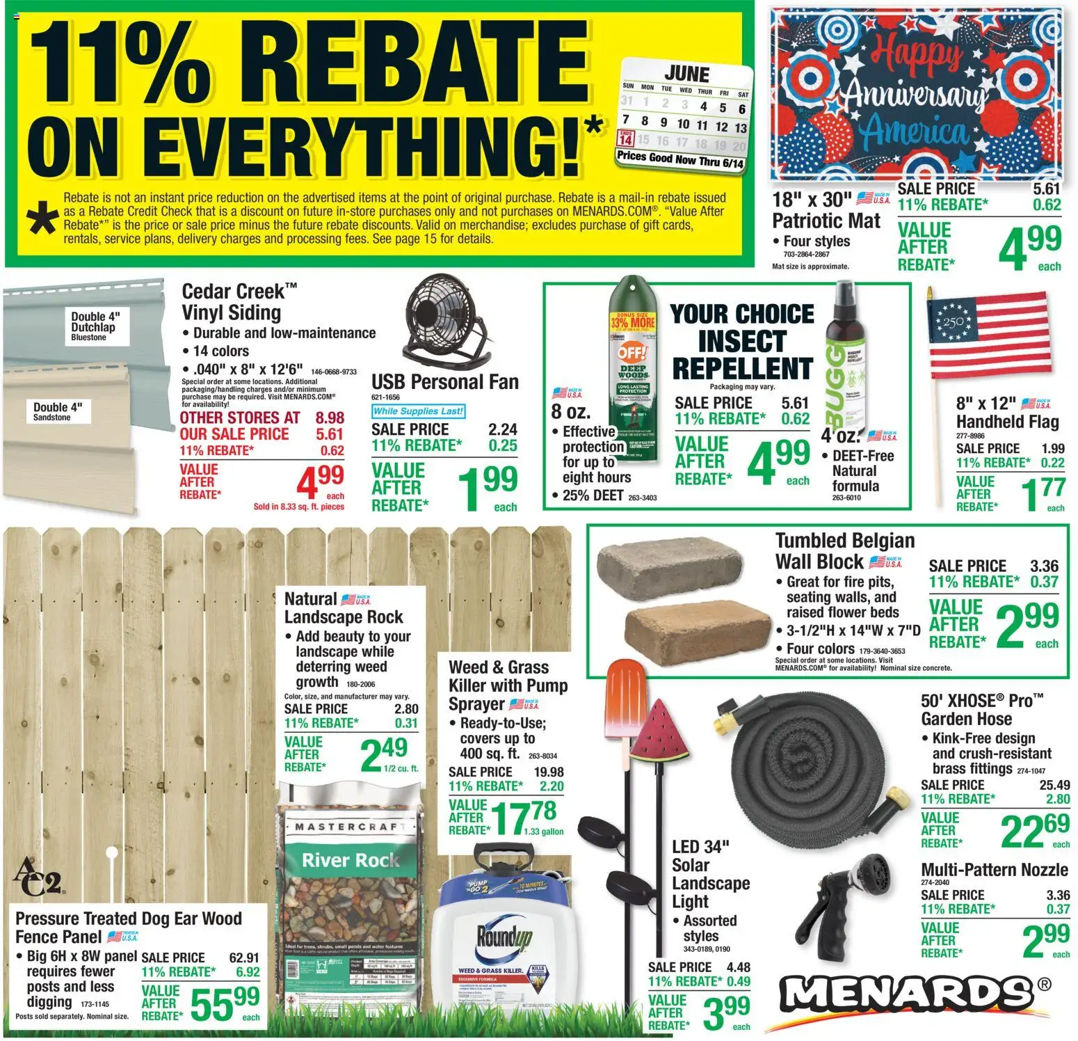 Ad Preview of Menards Menards Weekly Ad from 06/04/2026