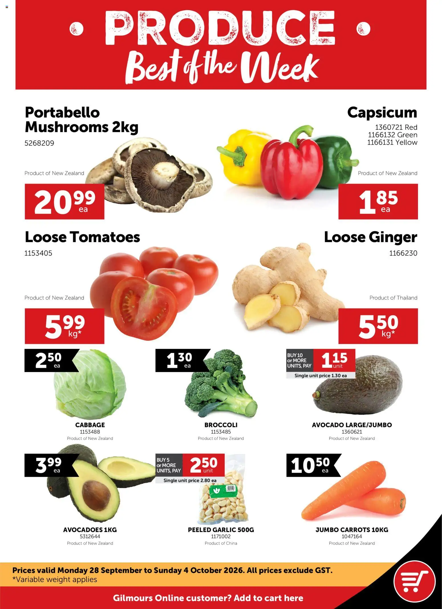 Preview of catalogue Gilmours catalogue from shop Gilmours valid 28 Sept 2026