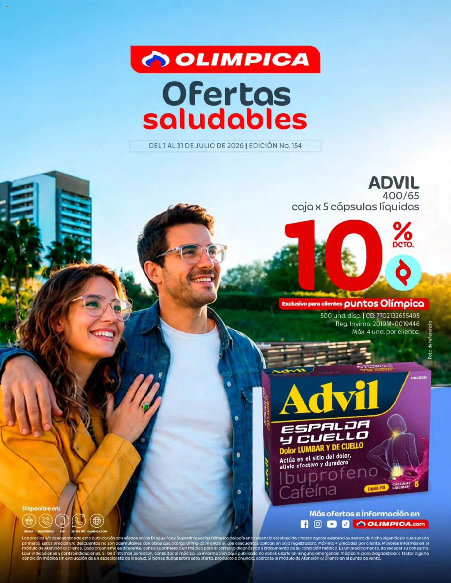  Vista previa del prospecto Olímpica Ofertas saludables del almacen Olímpica válida del 01/07/2026 al 31/07/2026
