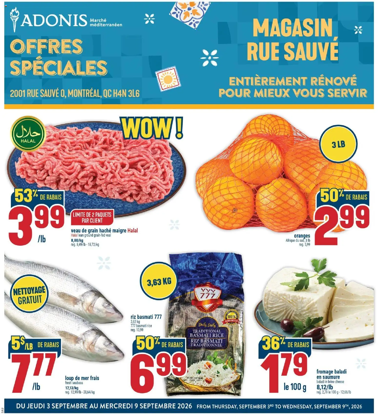 Preview of leaflet Adonis circulaire from shop Adonis is valid from Sep 03, 2026