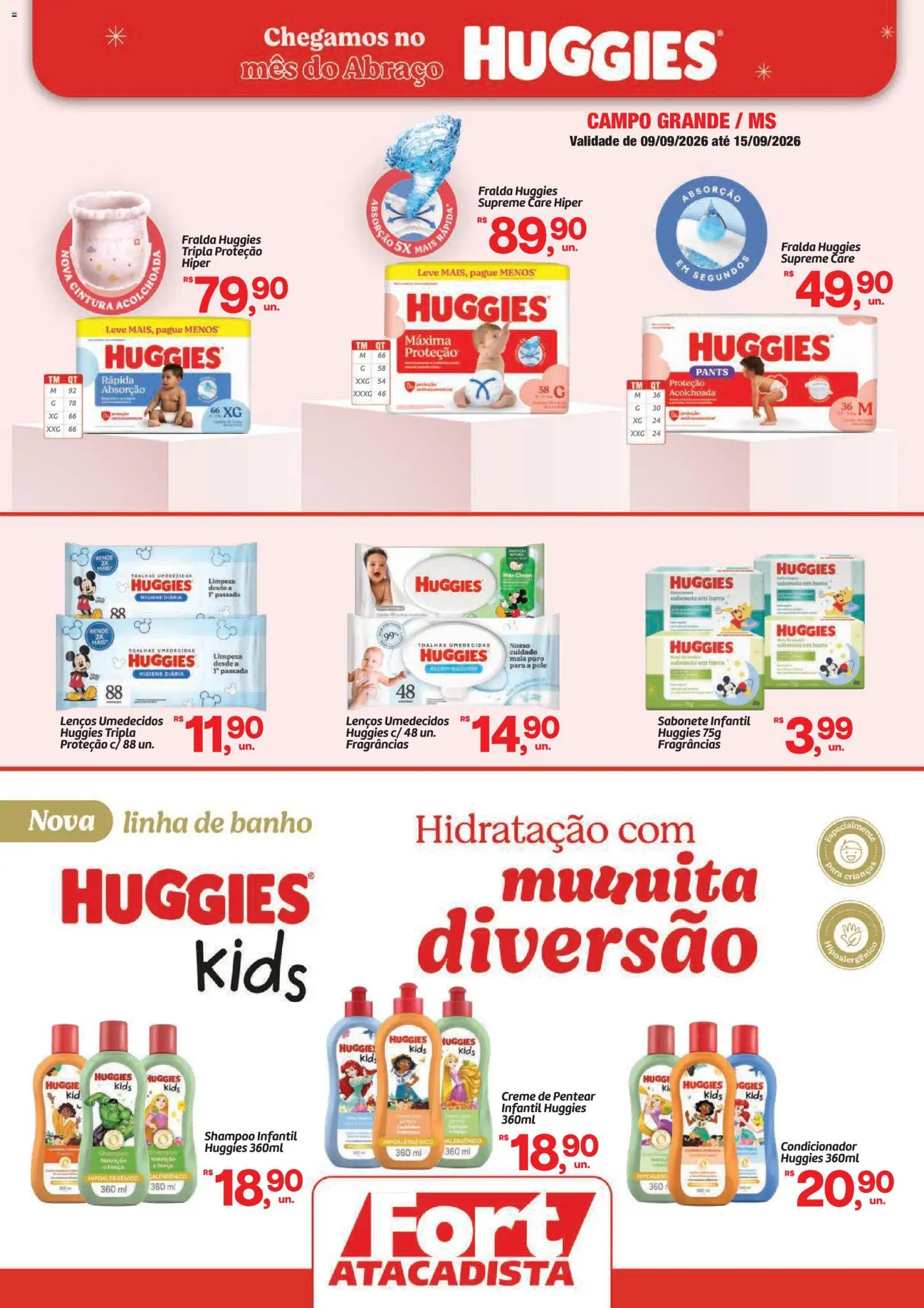 Pré-Visualização do folheto "Fort Atacadista ofertas Kimberly" da loja Fort Atacadista válido a partir de 09/09/2026