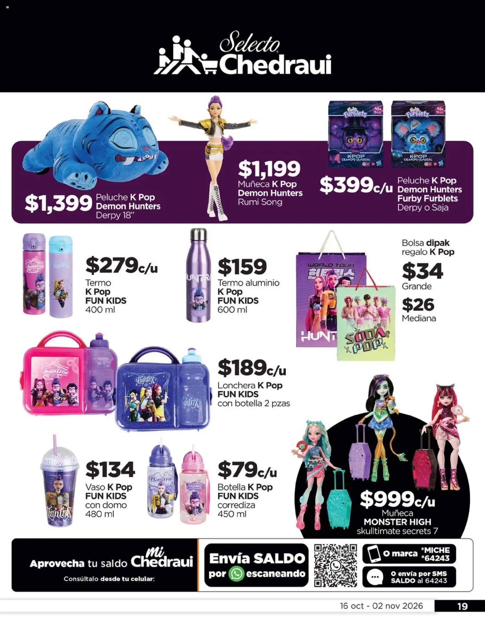 Vista previa las ofertas de la tienda Chedraui - Chedraui folleto Llevarte más cuesta menos desde el 16/10/2026 