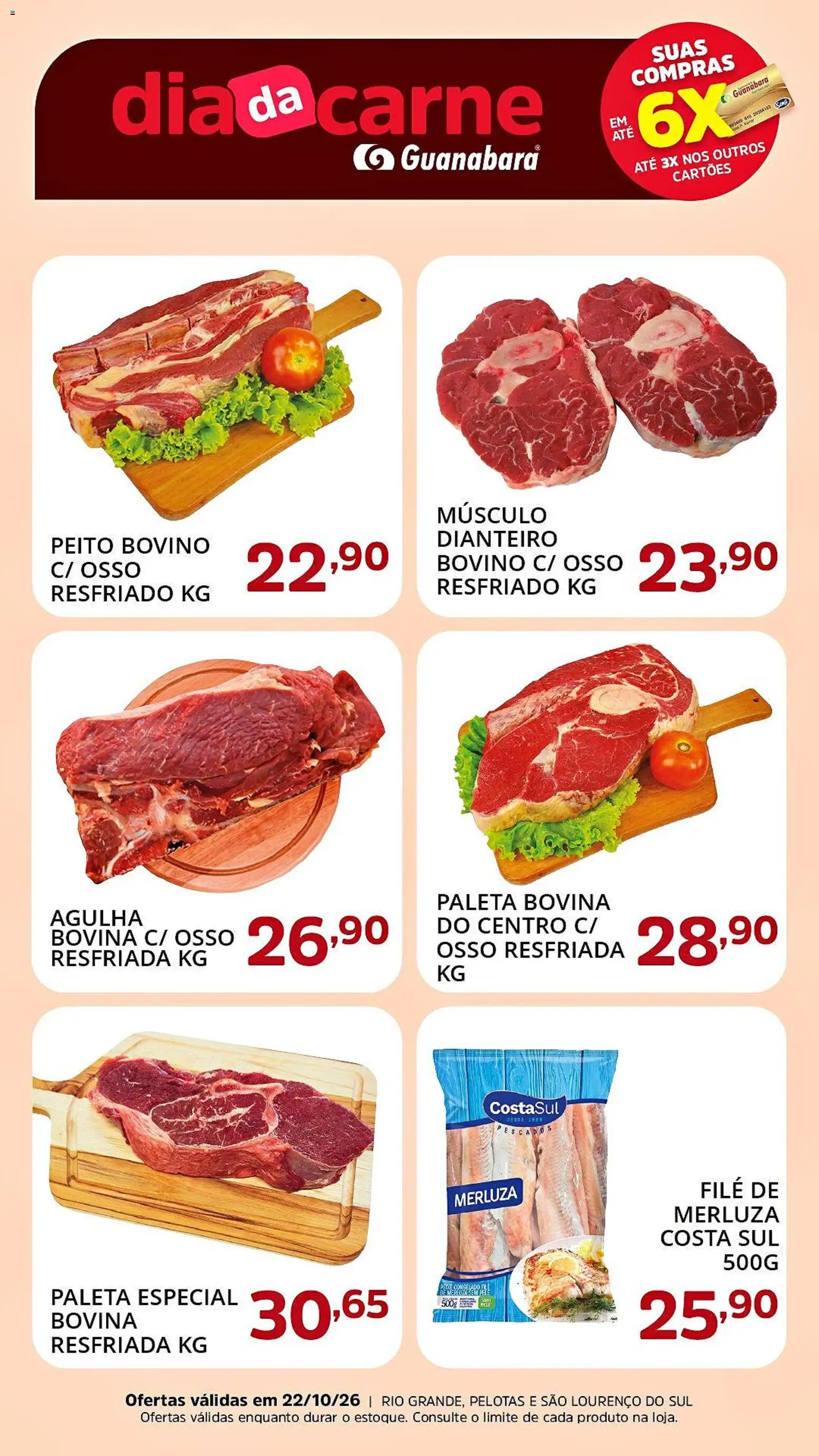 Pré-Visualização do folheto "Supermercado Guanabara - Ofertas da semana" da loja Supermercado Guanabara válido a partir de 22/10/2026