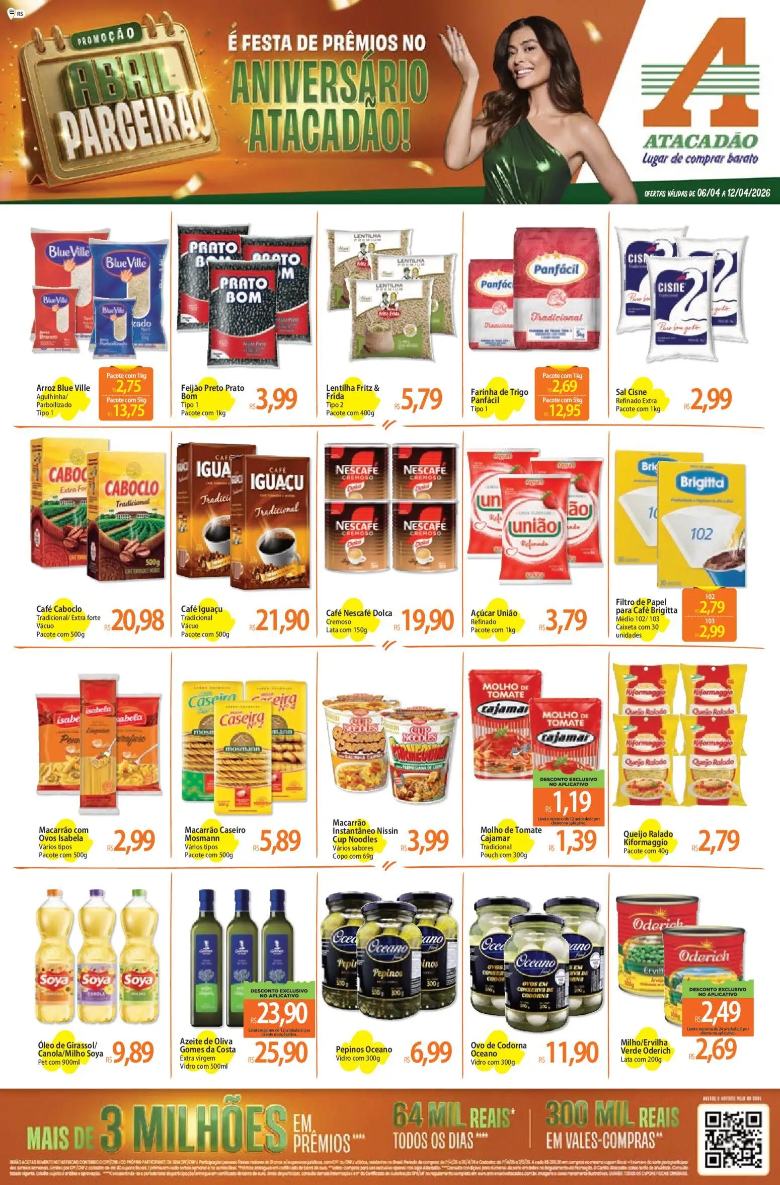 Pré-Visualização do folheto "Atacadão ofertas - RS" da loja Atacadão válido a partir de 06/04/2026