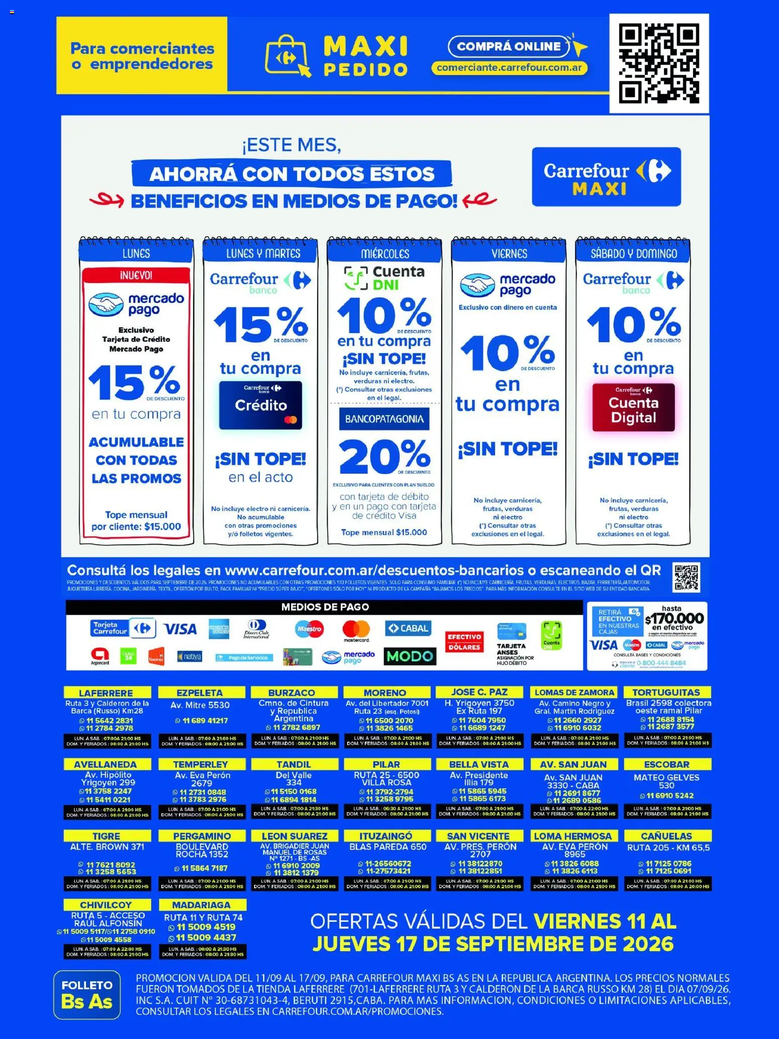 Vista previa del folleto de la tienda Carrefour Maxi válido desde el 11/09/2026 