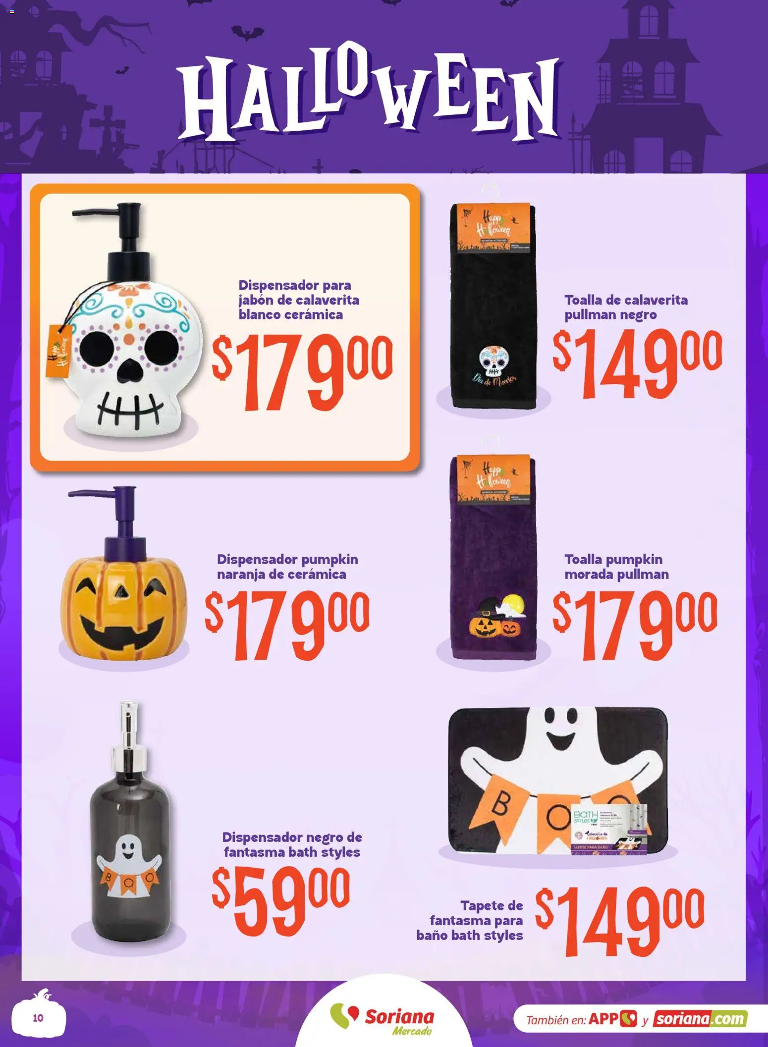 Vista previa las ofertas de la tienda Soriana - Soriana Halloween y Día de muertos Mercado Nacional desde el 08/09/2026 