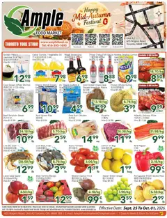 Preview of leaflet Ample Food Market weekly flyer Toronto York from shop Ample Food Market is valid from Sep 25, 2026