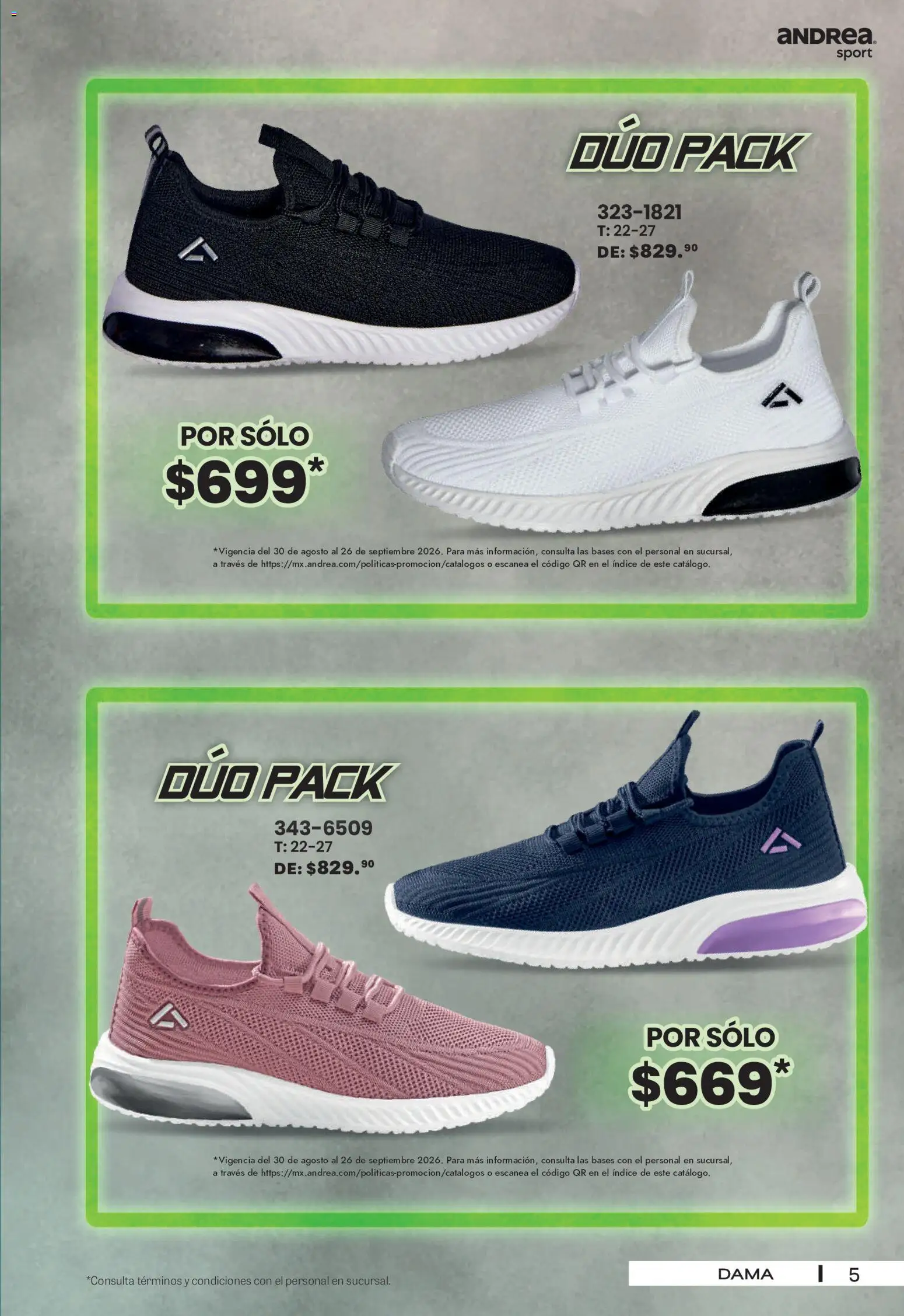 Vista previa las ofertas de la tienda Andrea - Andrea catálogo Sport desde el 30/08/2026 