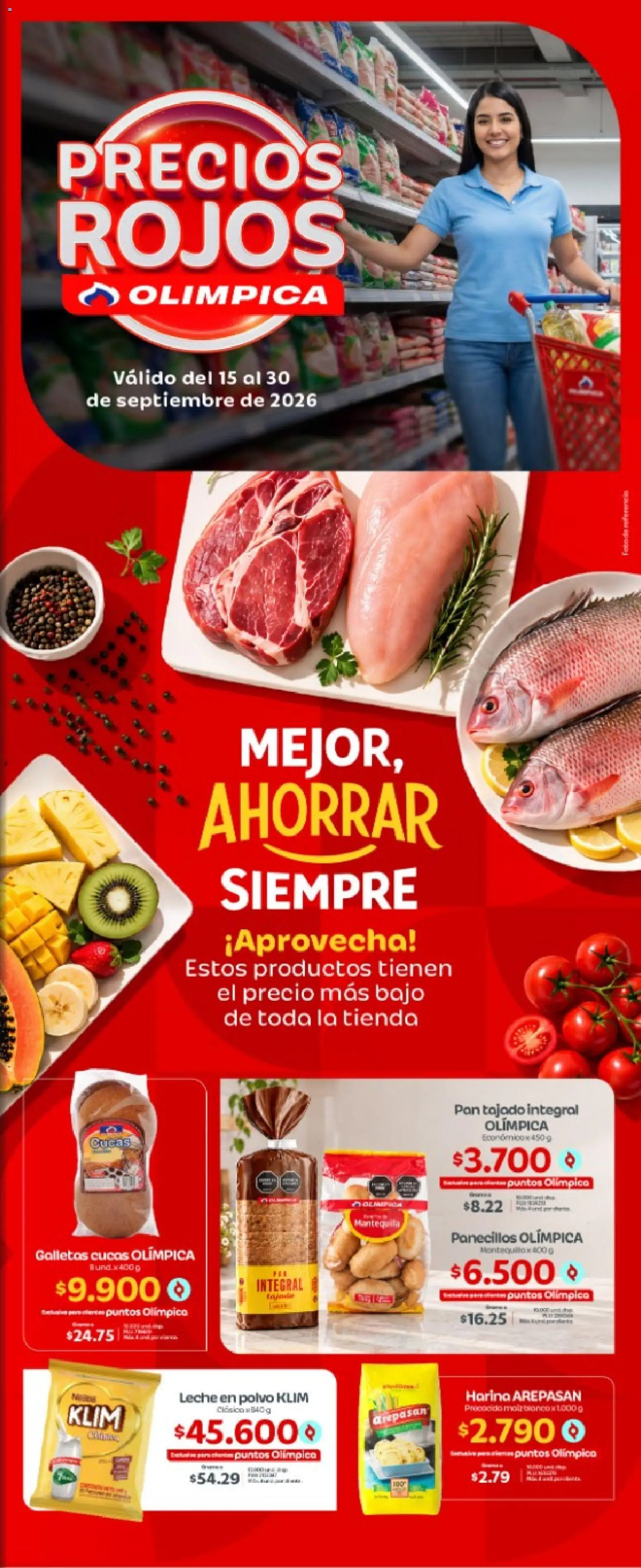  Vista previa del prospecto Olímpica -Especial Precios Rojos del almacen Olímpica válida del 15/09/2026 al 30/09/2026