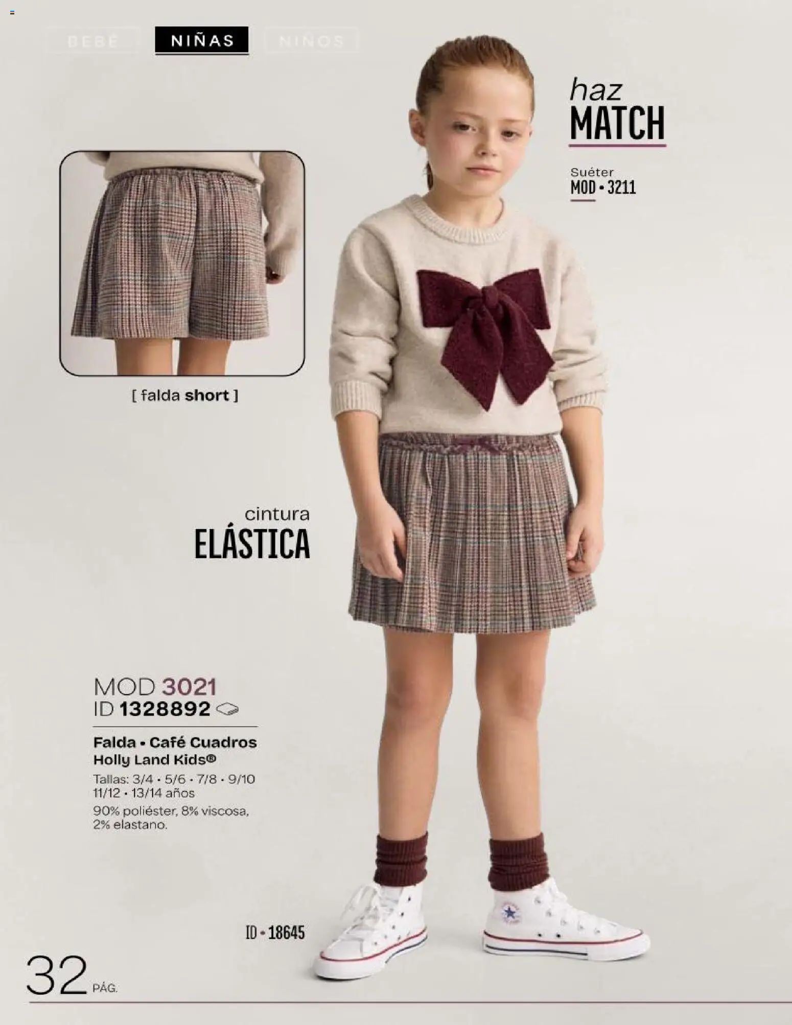 Vista previa las ofertas de la tienda Price Shoes - Price Shoes catálogo Kids desde el 01/10/2026 - Café, Short, Suéter, Falda