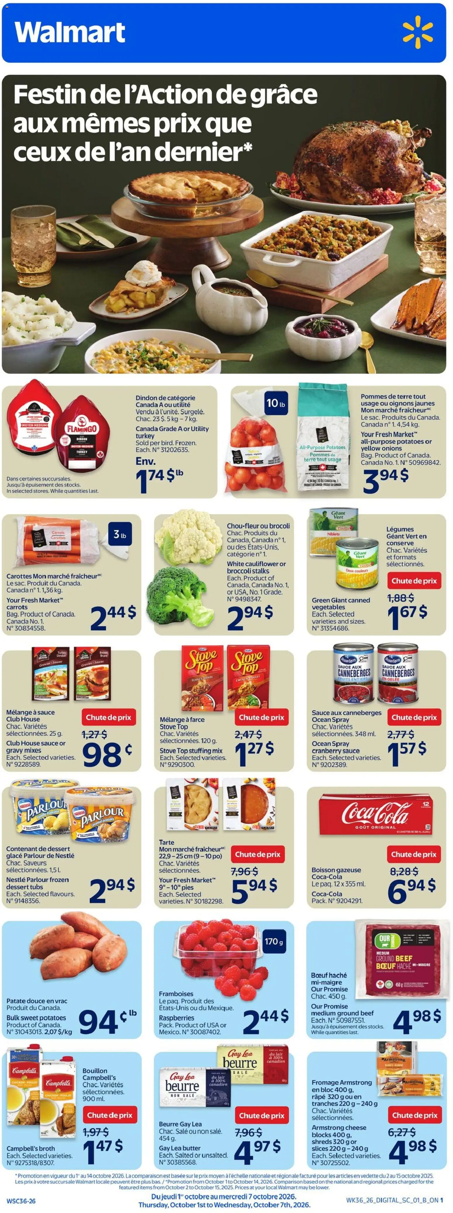 Preview of leaflet Walmart circulaire from shop Walmart is valid from Oct 01, 2026