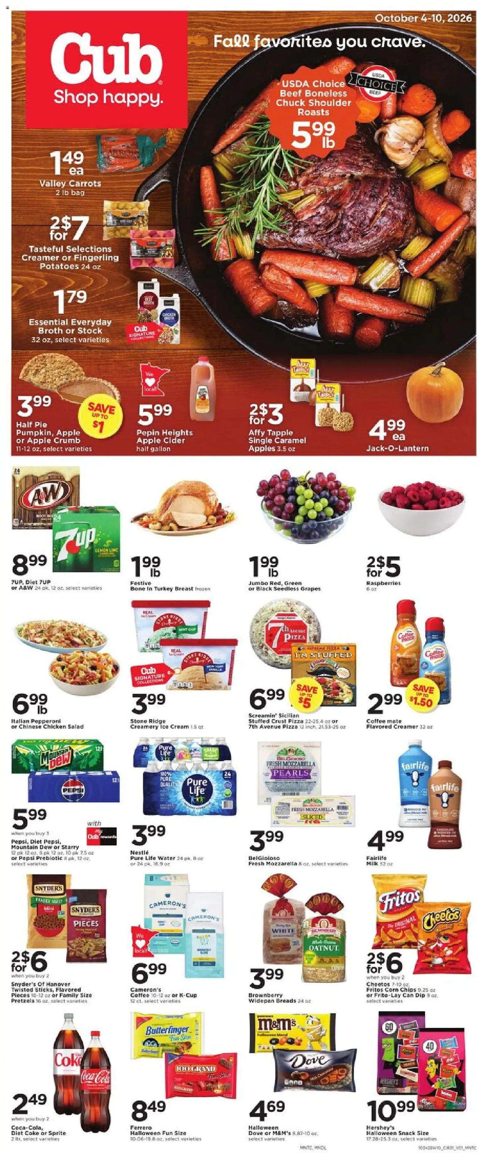 Ad Preview of Cub Foods Cub Foods Weekly Ad from 10/04/2026