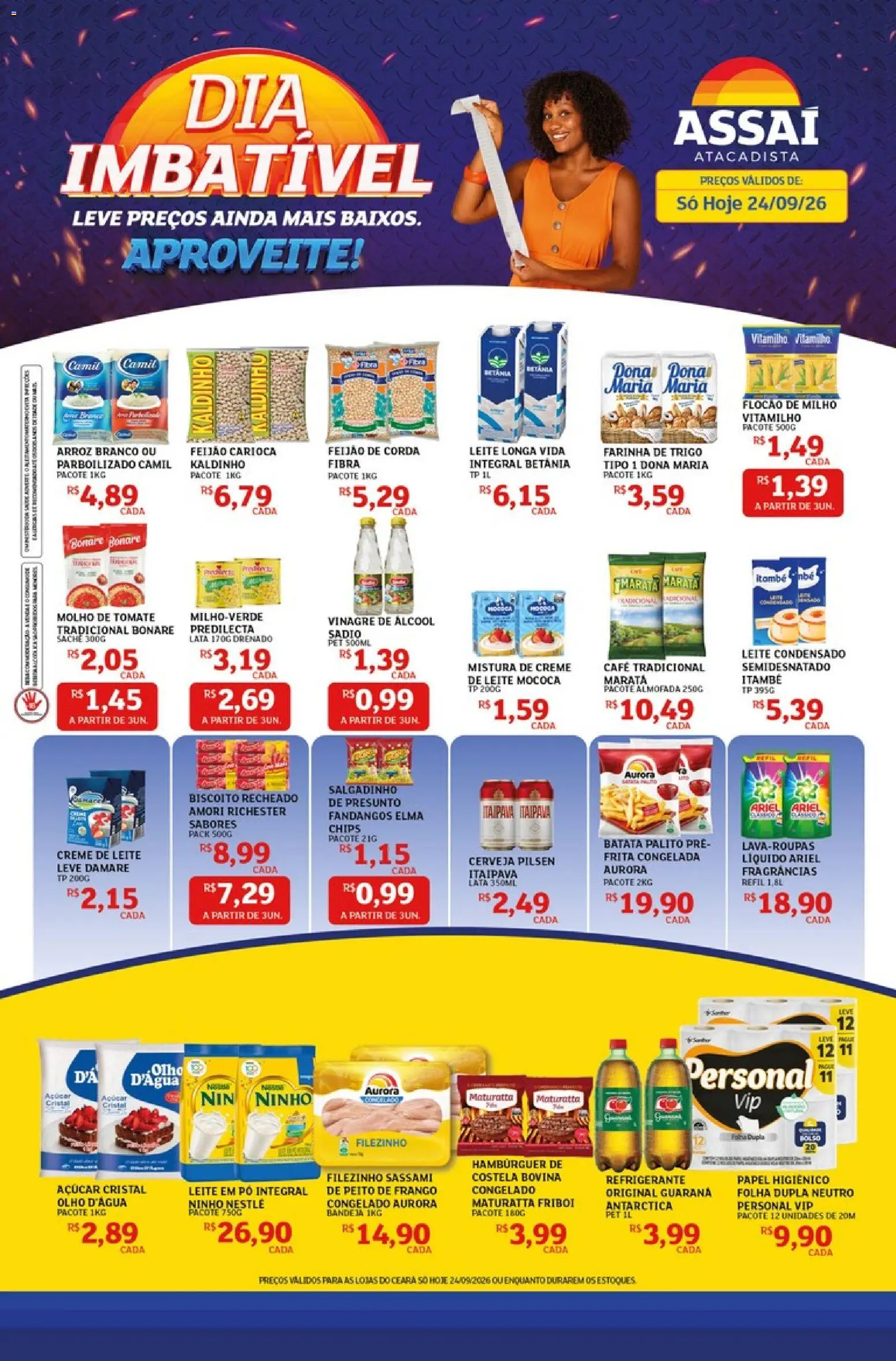 Pré-Visualização do folheto "Assaí Atacadista ofertas - CE" da loja Assaí Atacadista válido a partir de 24/09/2026