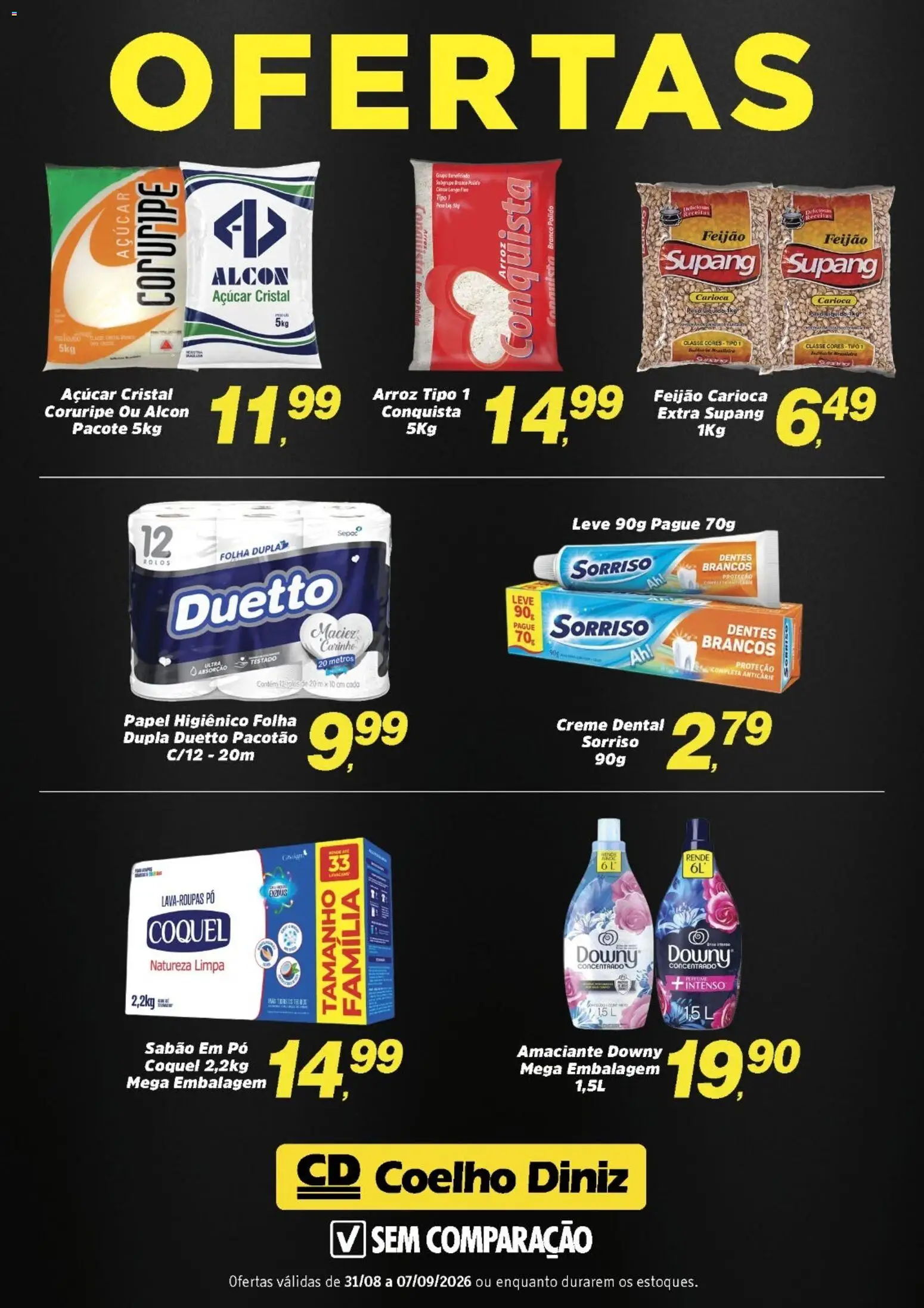 Pré-Visualização do folheto "Coelho Diniz ofertas Semanal" da loja Coelho Diniz válido a partir de 31/08/2026