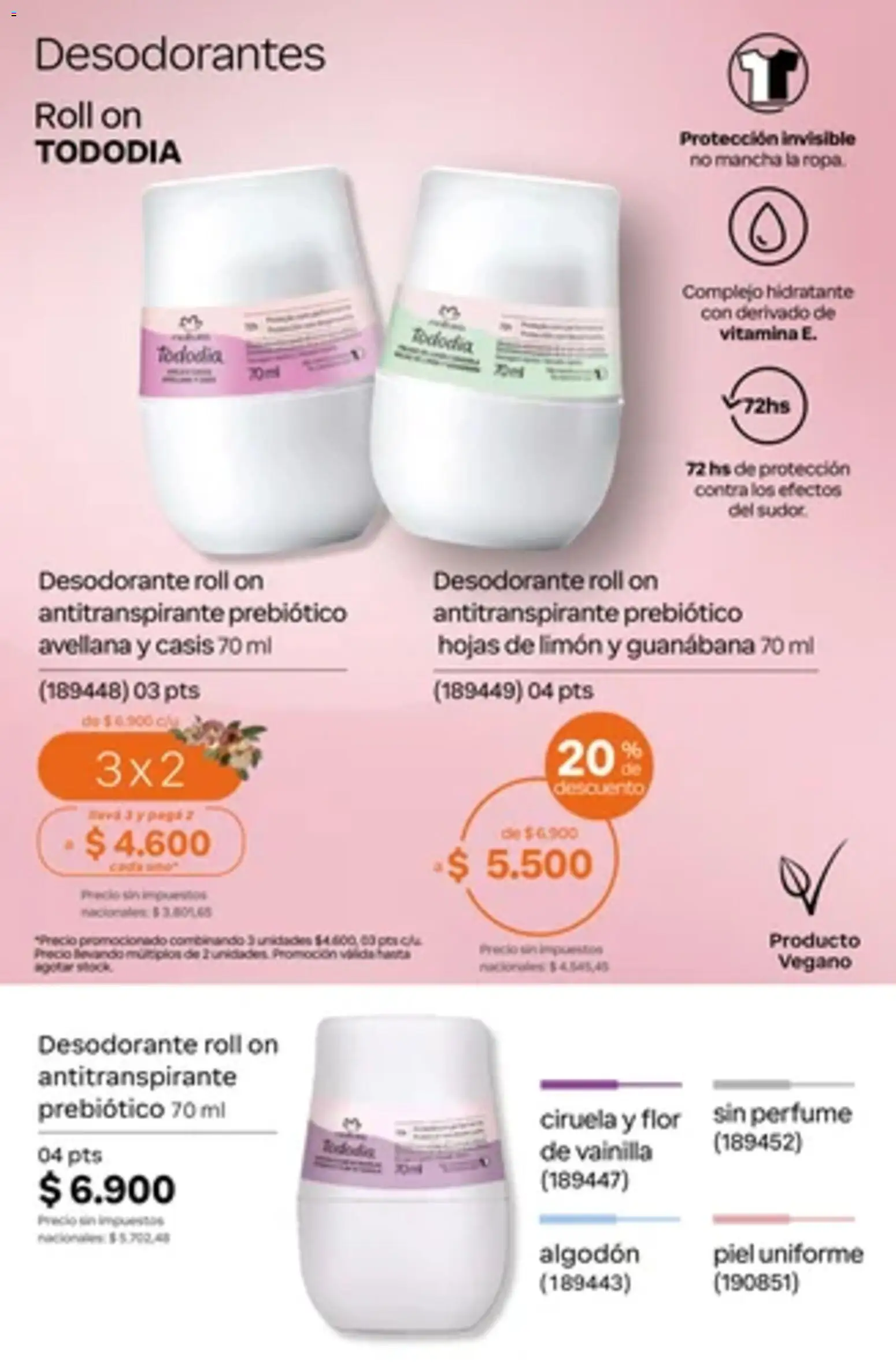 Vista previa del folleto de la tienda Natura válido desde el 01/10/2026 - Perfume, Limón, Vainilla, Algodón, Desodorante, Antitranspirante