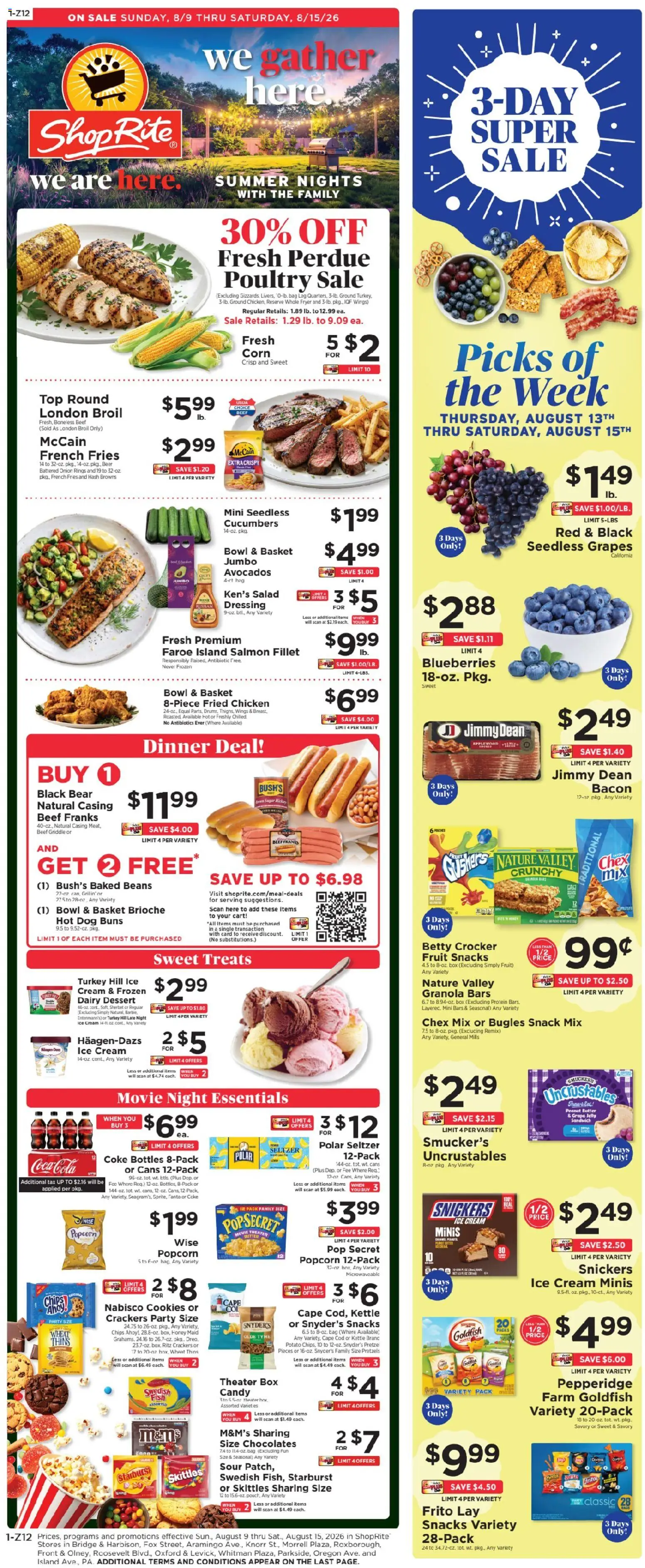 Ad Preview of ShopRite ShopRite Weekly Ad from 08/09/2026
