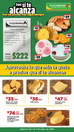 Vista previa las ofertas de la tienda Bodega Aurrerá - Bodega Aurrerá folleto Con los precios más bajos siempre desde el 01/05/2026 