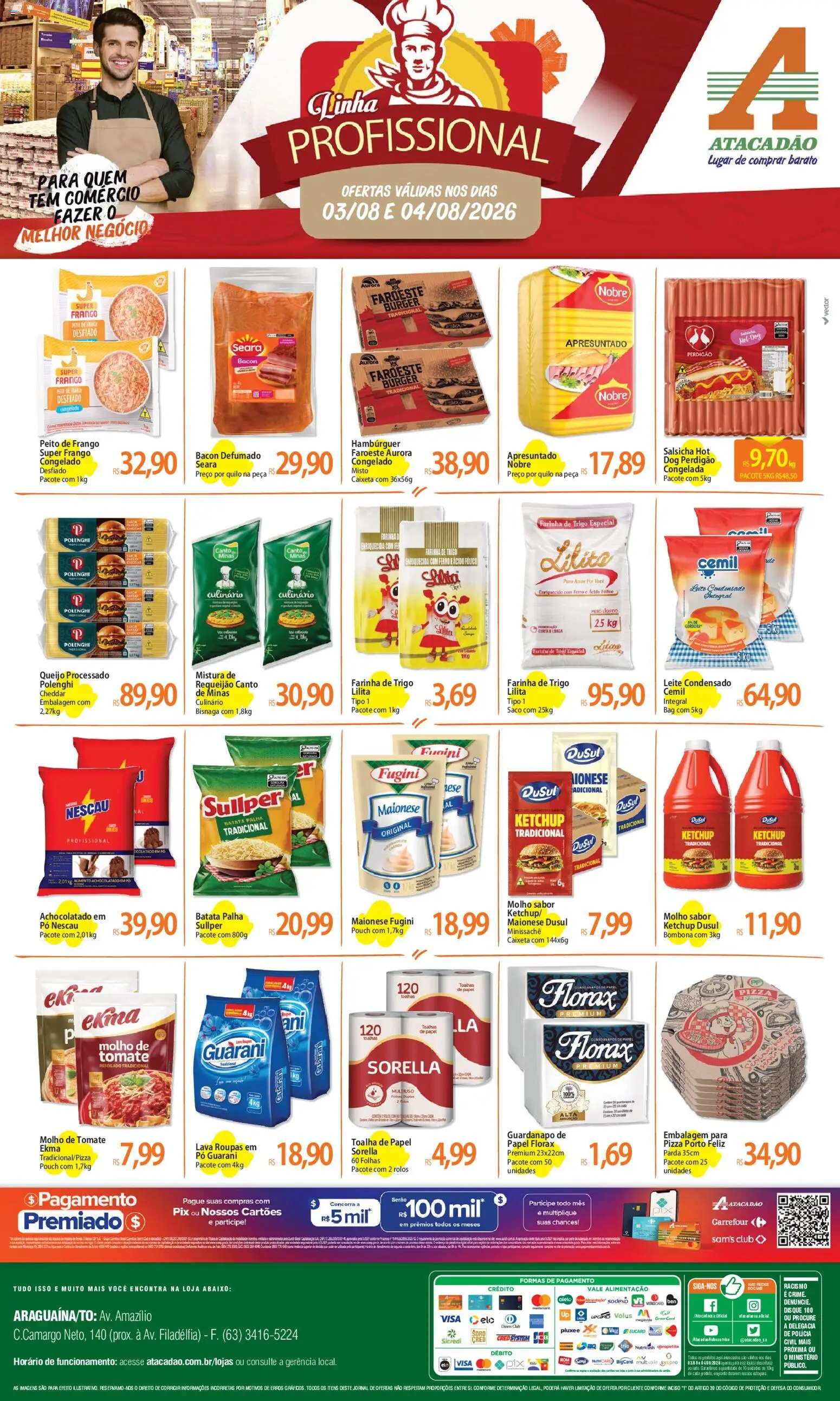 Pré-Visualização do folheto "Atacadão ofertas - TO" da loja Atacadão válido a partir de 03/08/2026