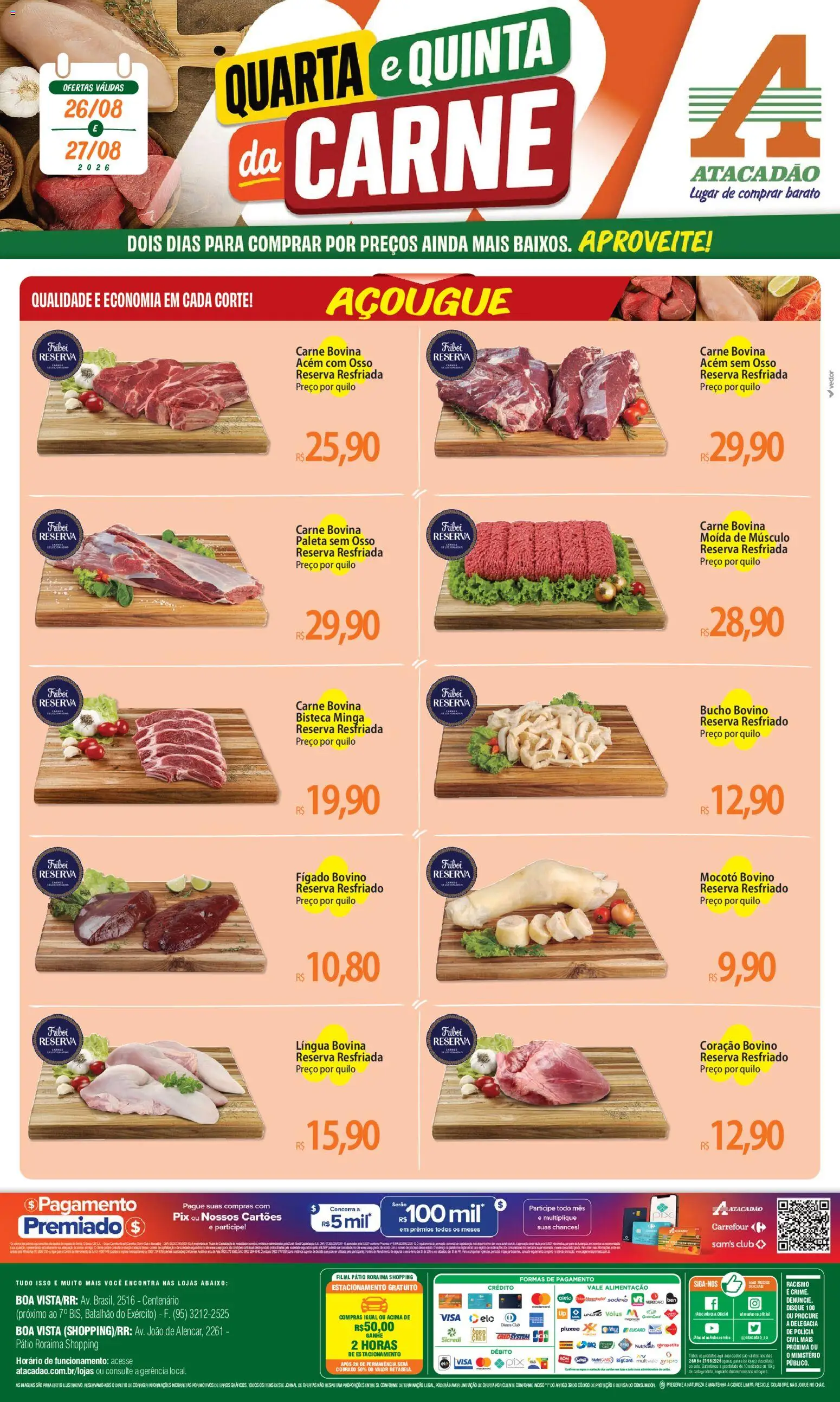 Pré-Visualização do folheto "Atacadão ofertas - RR" da loja Atacadão válido a partir de 26/08/2026
