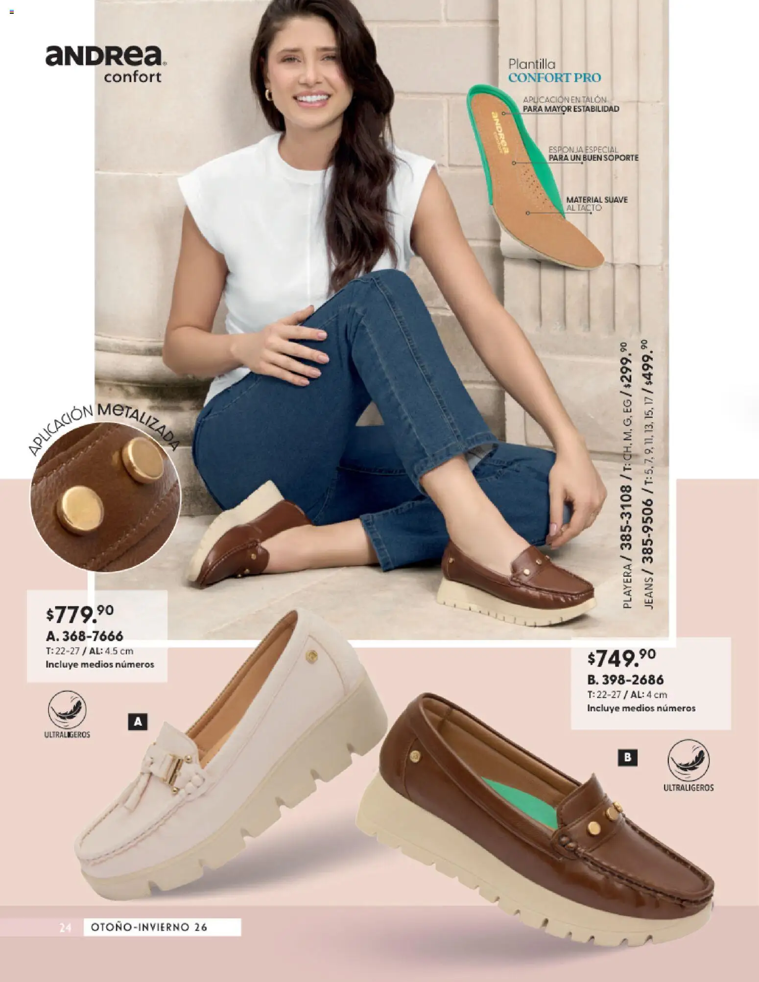 Vista previa las ofertas de la tienda Andrea - Andrea catálogo Calzado Confort desde el 23/08/2026 