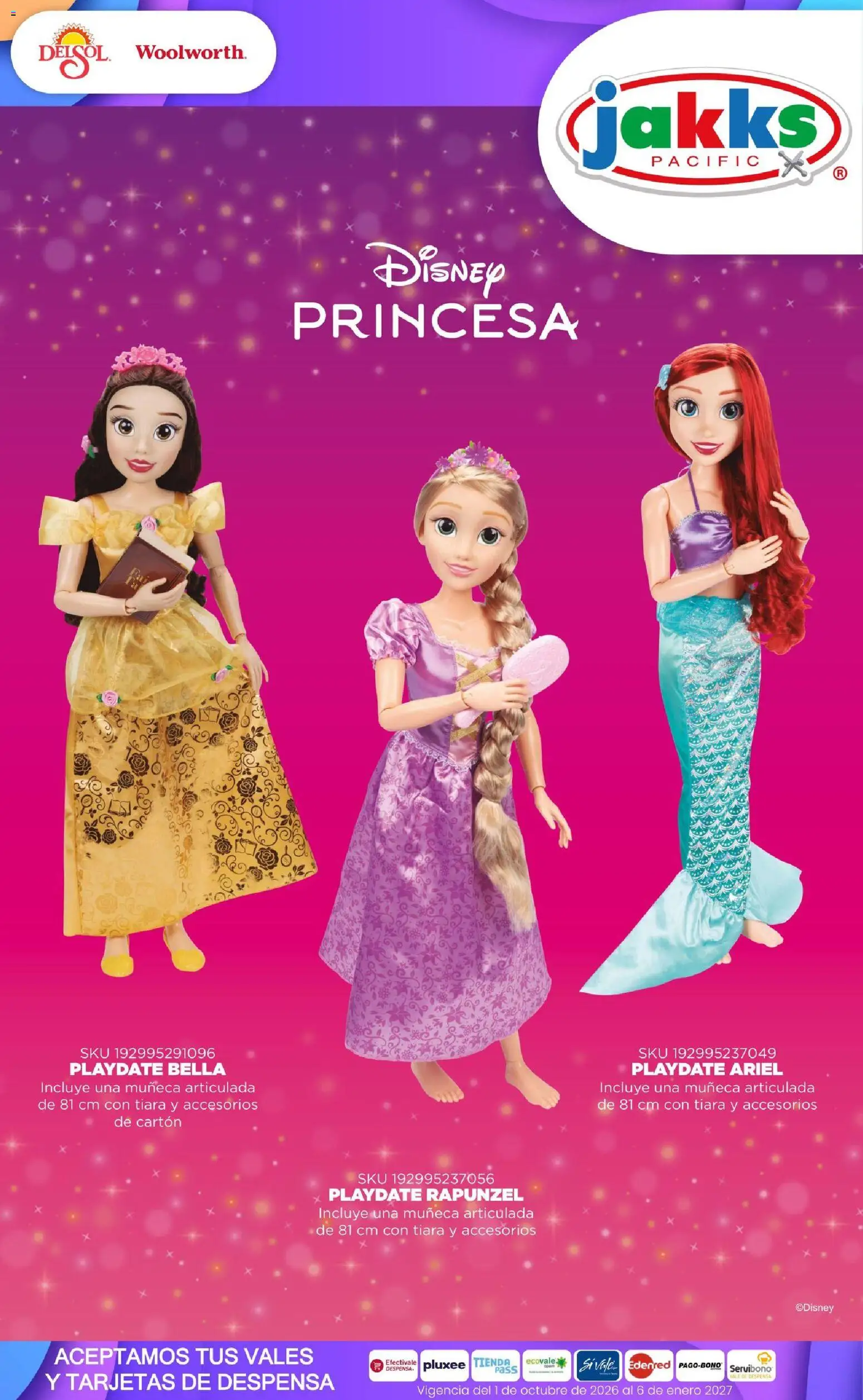 Vista previa las ofertas de la tienda Del Sol y Woolworth - Del Sol y Woolworth catálogo El Castillo del Juguete desde el 01/10/2026 - Despensa