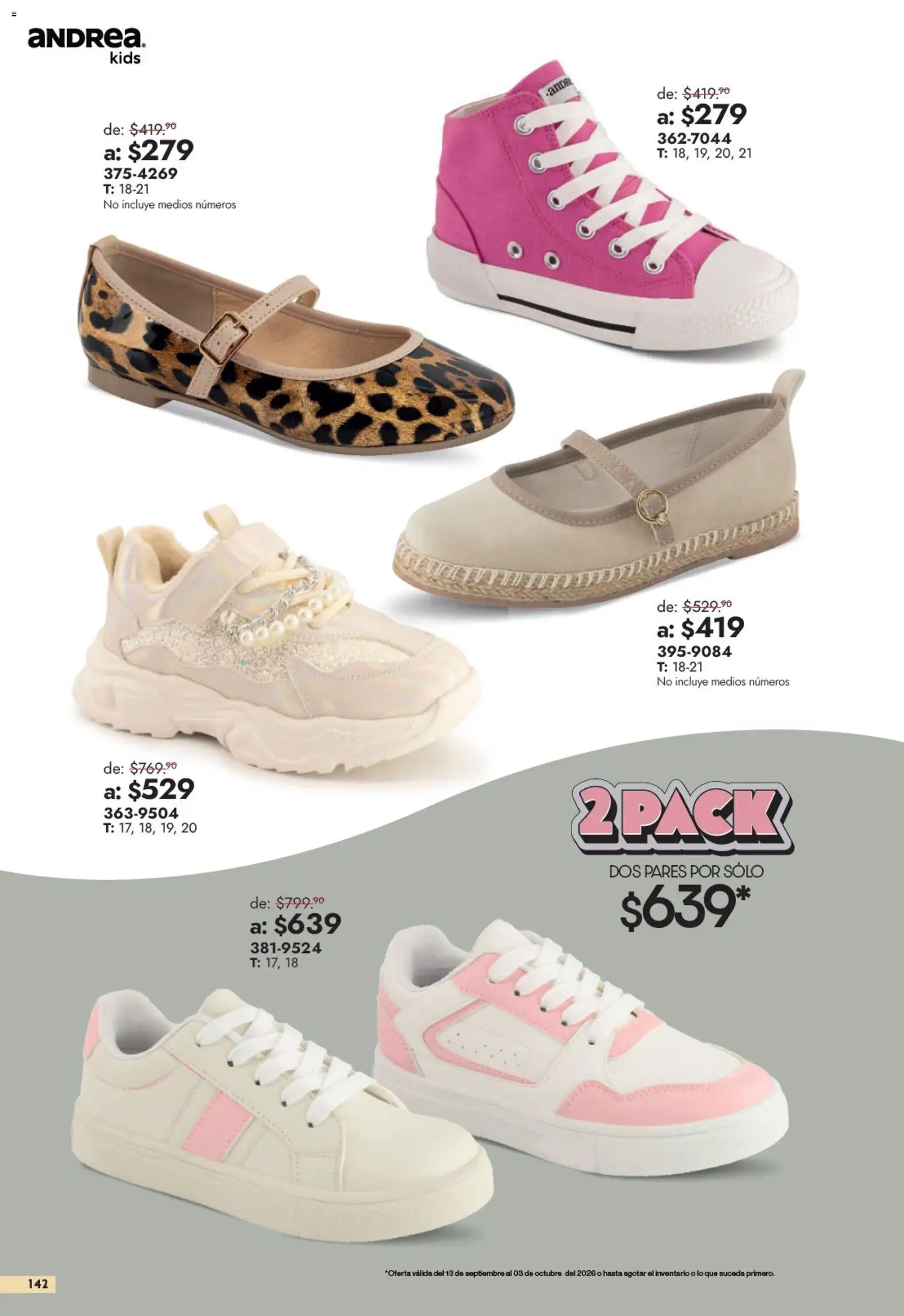 Vista previa las ofertas de la tienda Andrea - Andrea catálogo Outlet desde el 13/09/2026 