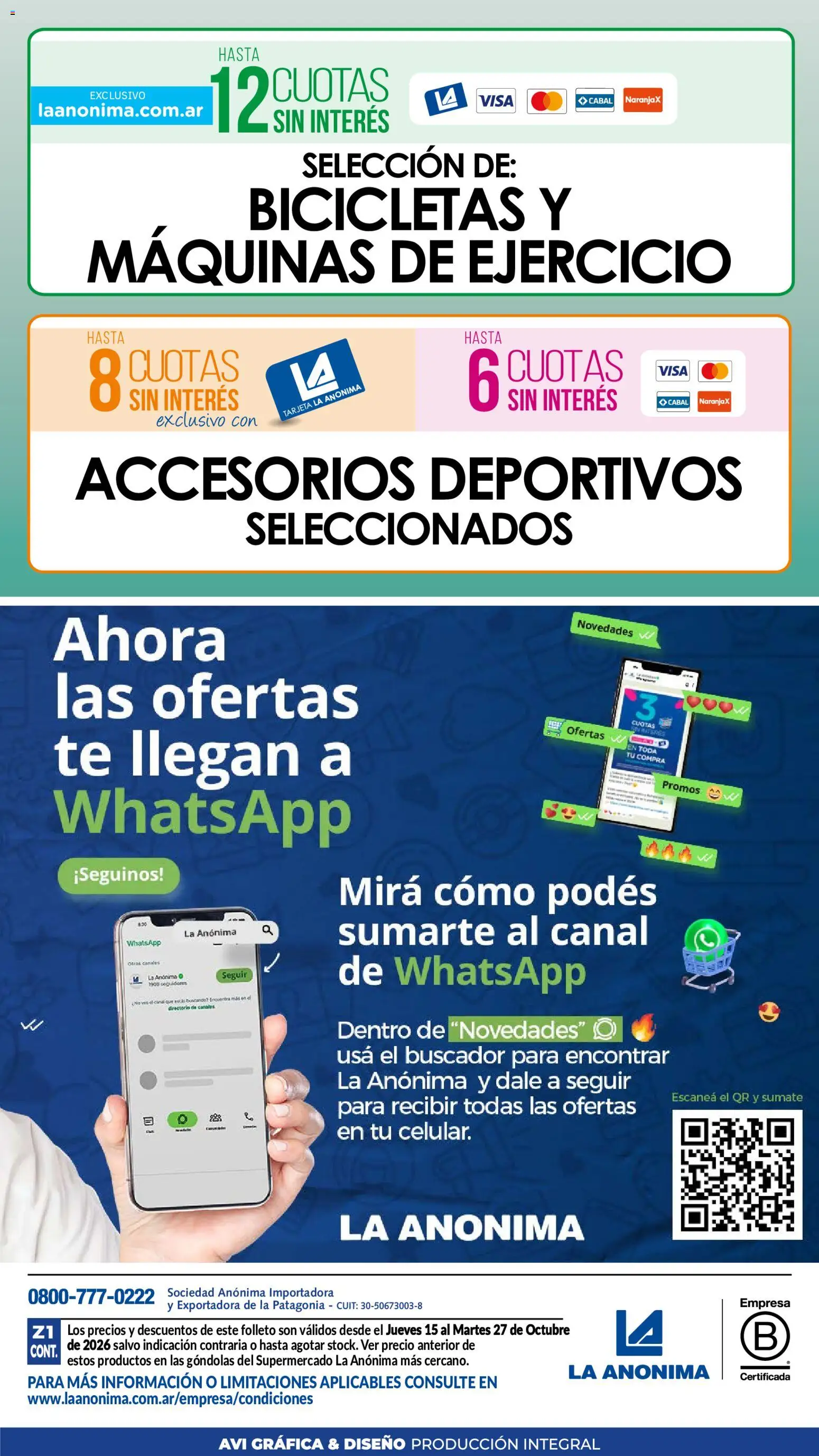 Vista previa del folleto de la tienda La Anonima válido desde el 15/10/2026 