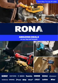 Un aperçu du dépliant Rona flyer - Amazing deals du magasin Rona est valide à partir 7 mai 2026
