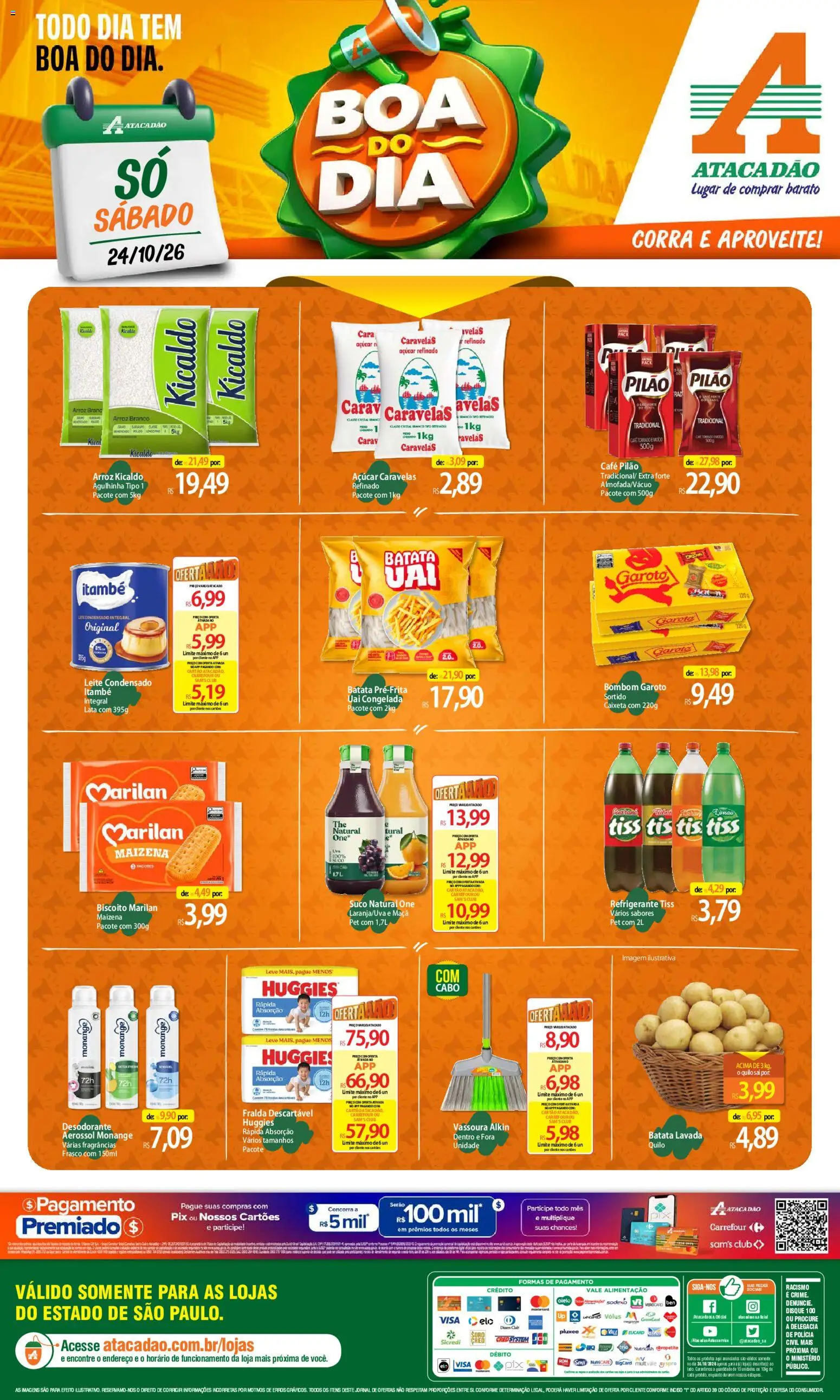 Pré-Visualização do folheto "Atacadão ofertas - SP" da loja Atacadão válido a partir de 24/10/2026