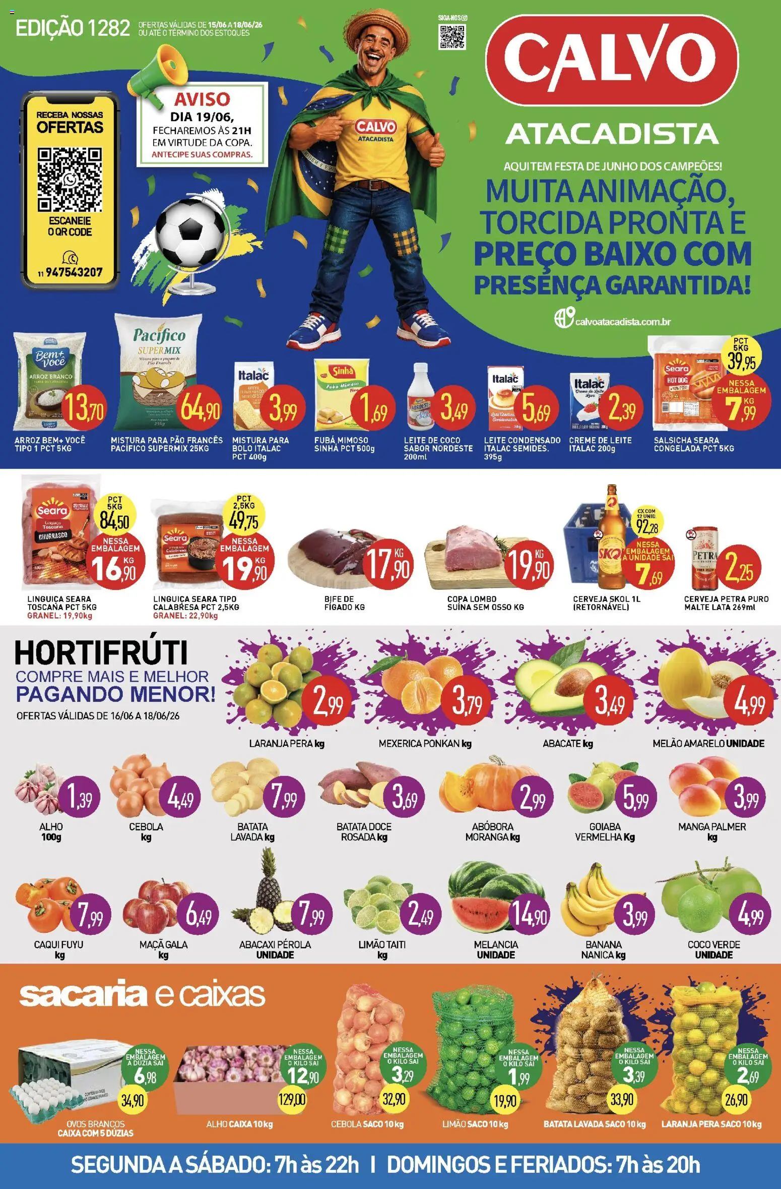 Pré-Visualização do folheto "Calvo Atacadista - Ofertas da semana" da loja Calvo Atacadista válido a partir de 16/06/2026