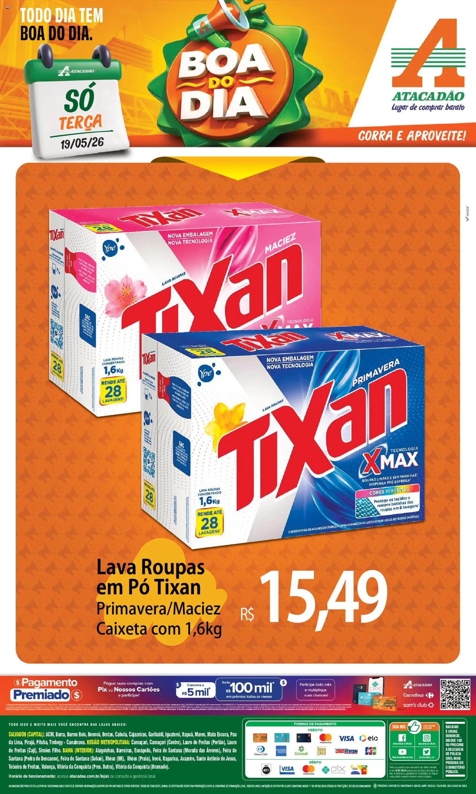 Pré-Visualização do folheto "Atacadão ofertas - BA" da loja Atacadão válido a partir de 19/05/2026